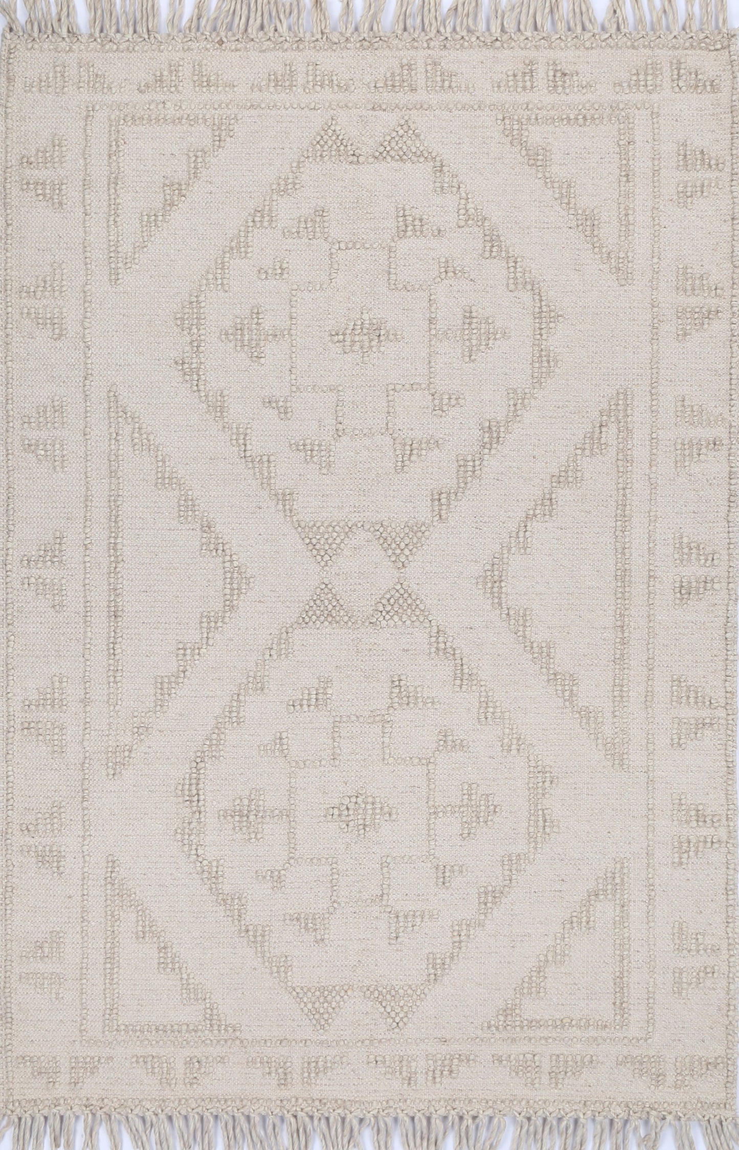 Diego Ornamental Brown Wool Rug