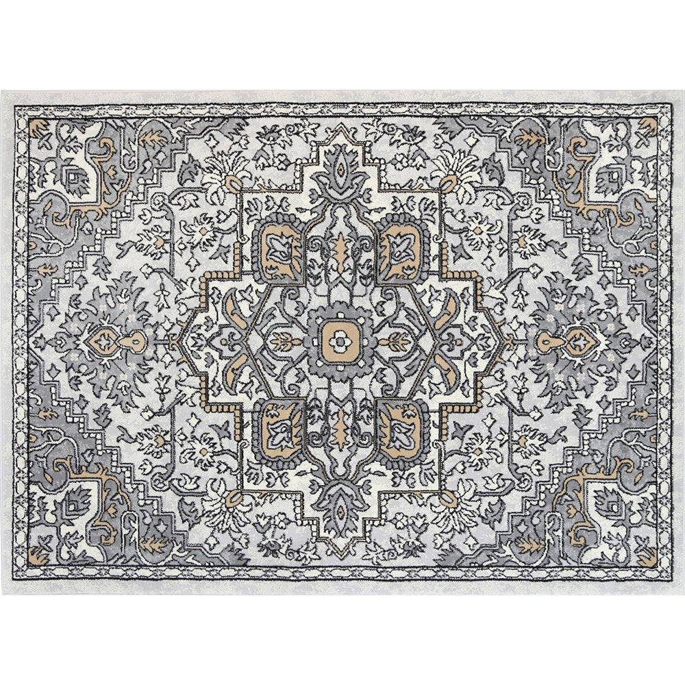 Beige & Light Grey Elise Art Deco Rug