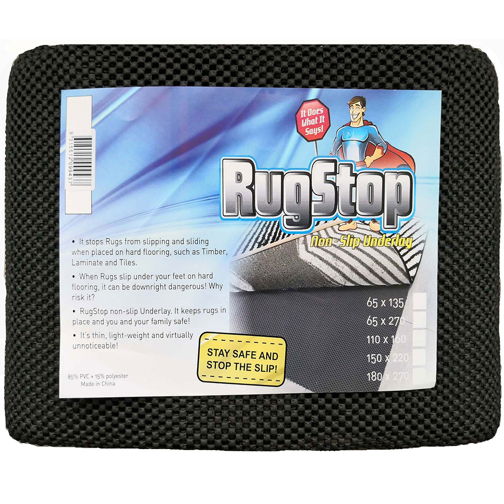 Black Sprague Rug Stopper 115cm x 160cm
