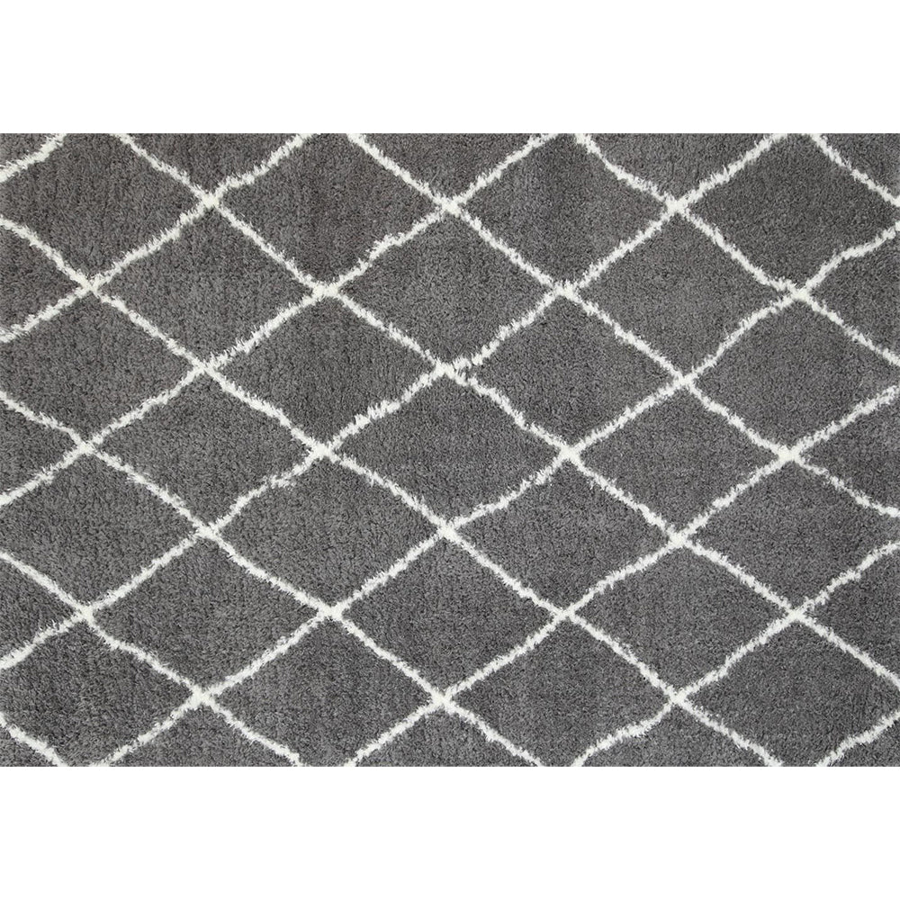 Charcoal Trellis Moro Rug