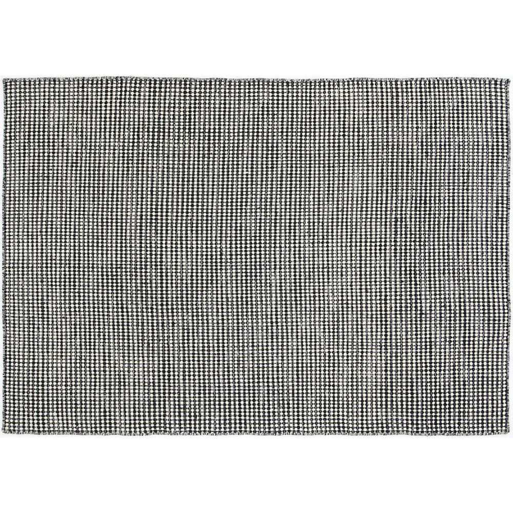Scandi Charcoal Grey Reversible Wool Rug