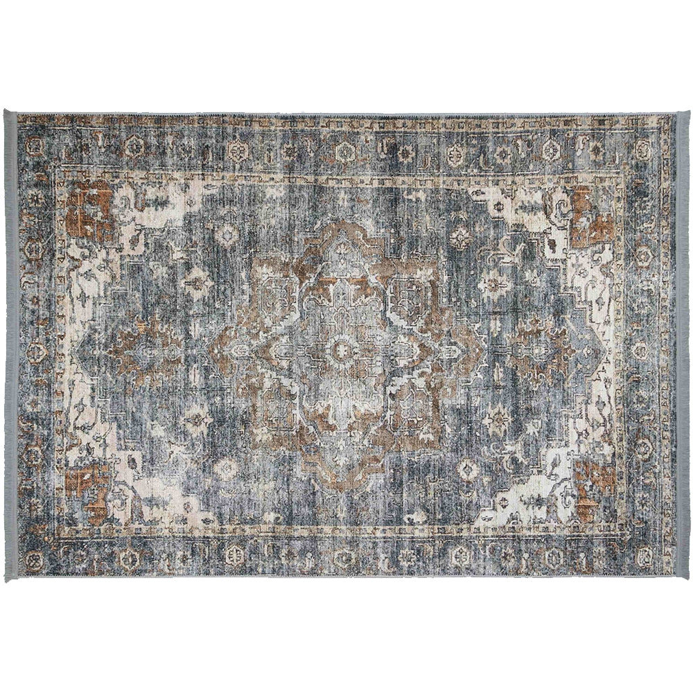 Distressed Vintage Crown Tanasa Olive Rug