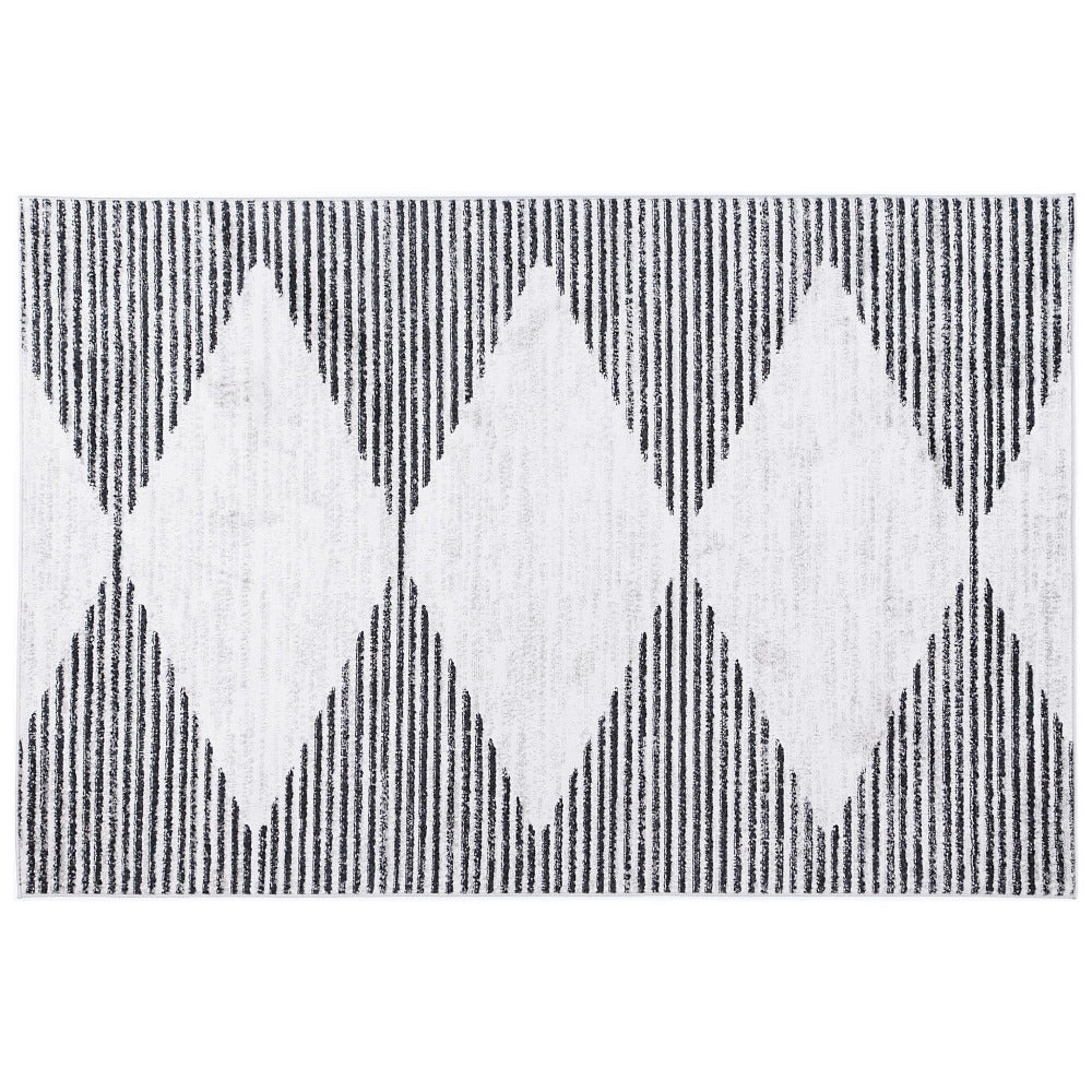 Kimberley Diamond Space Modern Rug, 150x80cm, Charcoal