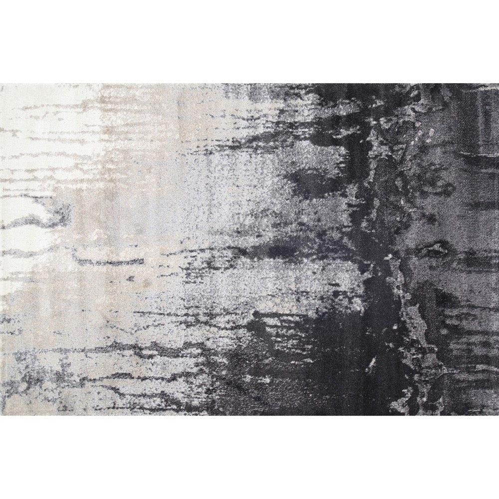 Matisse Ink Stain Turkish Made Modern Rug, 80x150cm, Grey