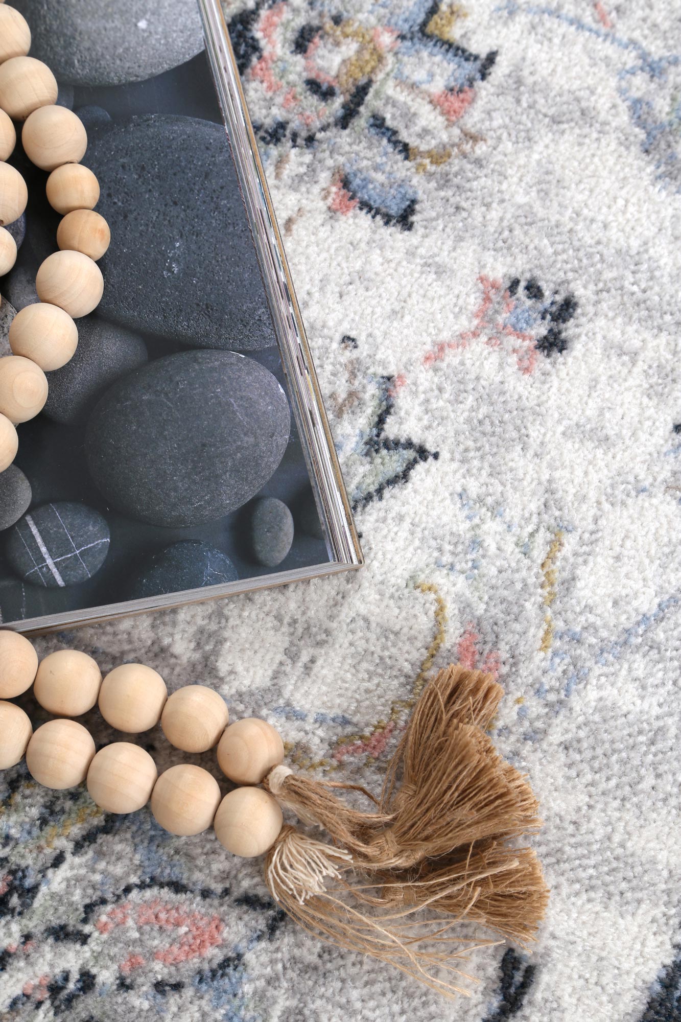 Limani Piraeus Grey Traditional Soft Rug