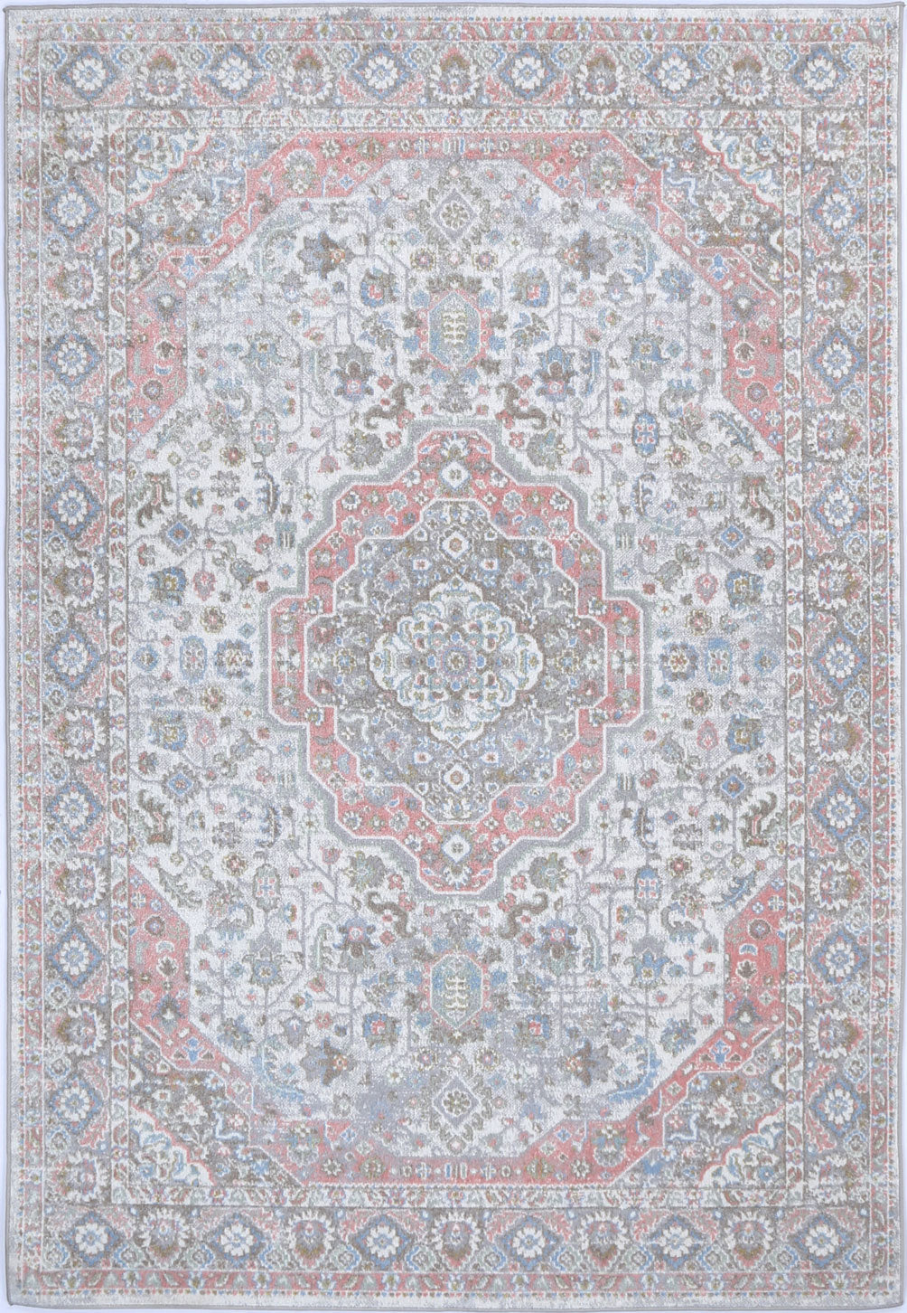 Limani Bremen Blush & BlueTraditional Soft Rug