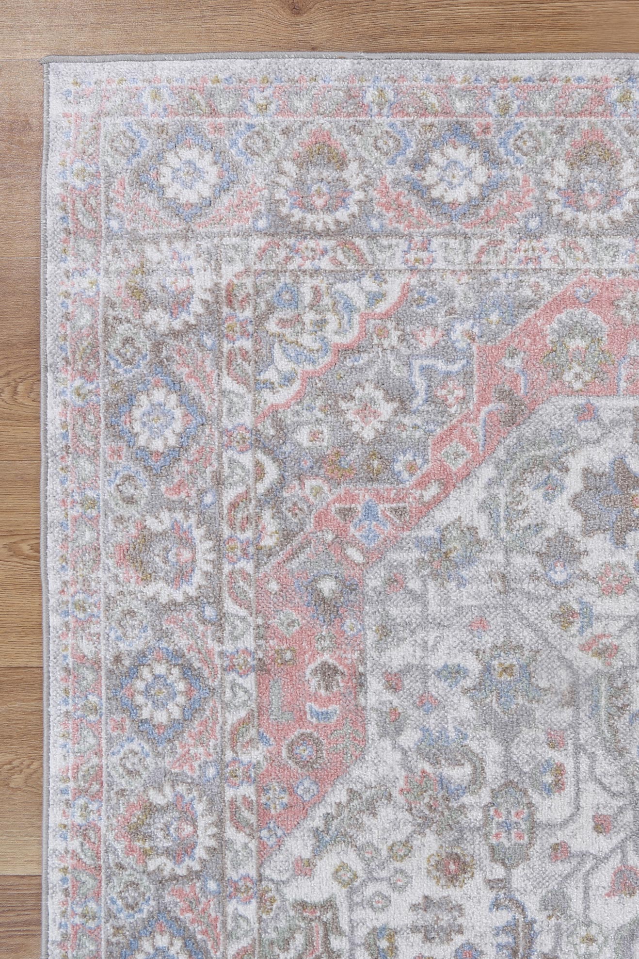 Limani Bremen Blush & BlueTraditional Soft Rug
