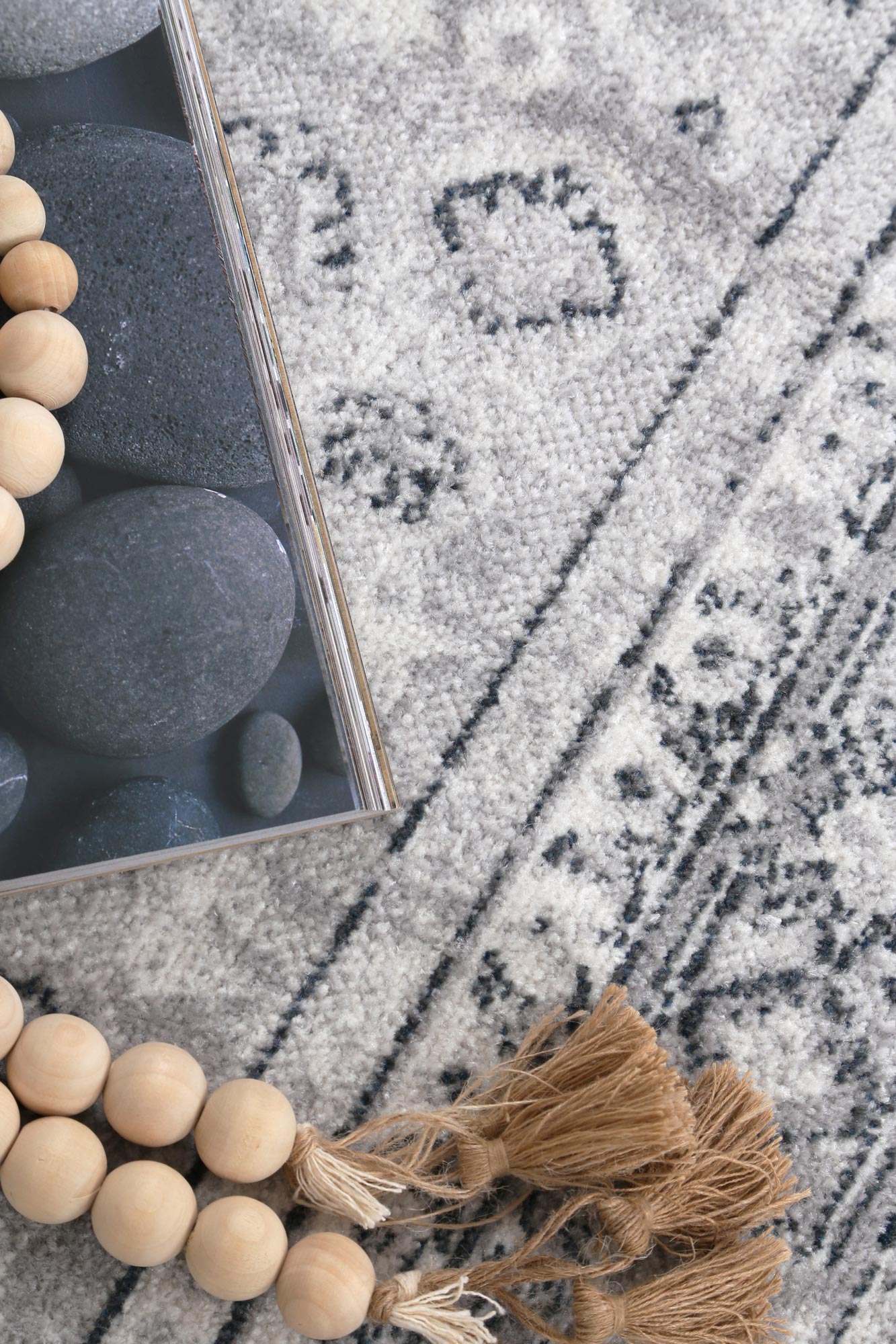 Limani Mundra Grey Tribal Soft Rug
