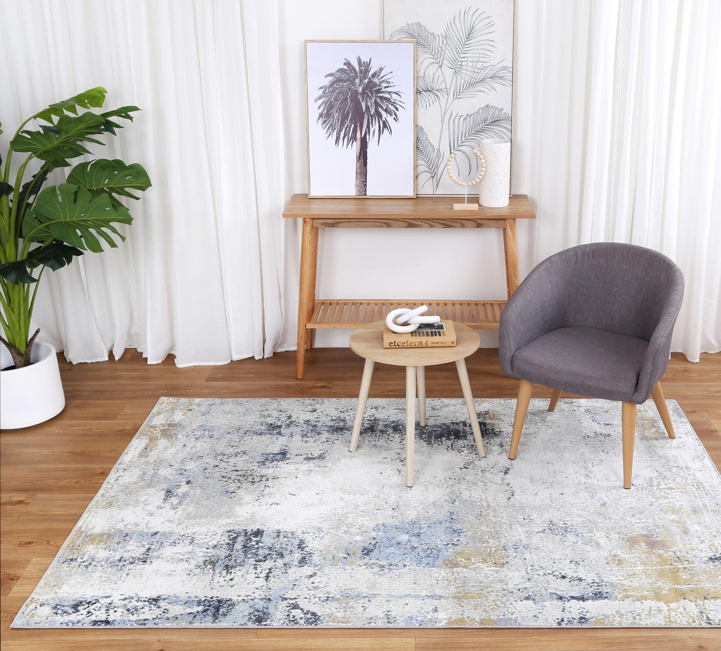 Limani Savannah Multi Abstract Soft Rug