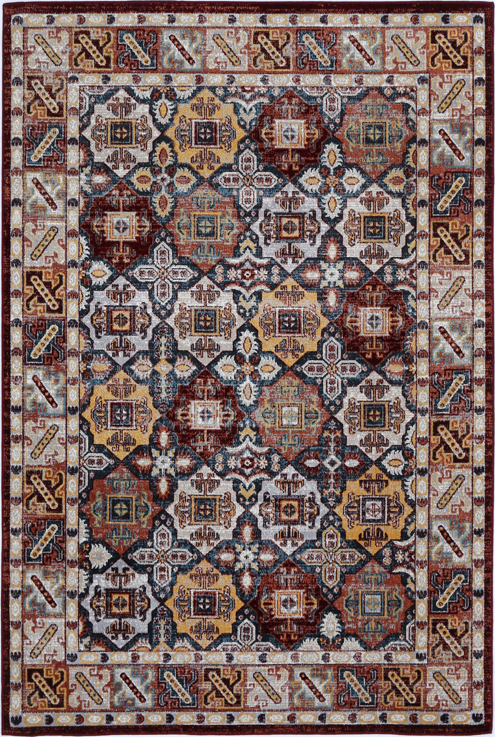 Limani Dalian Multi Traditional Soft Rug