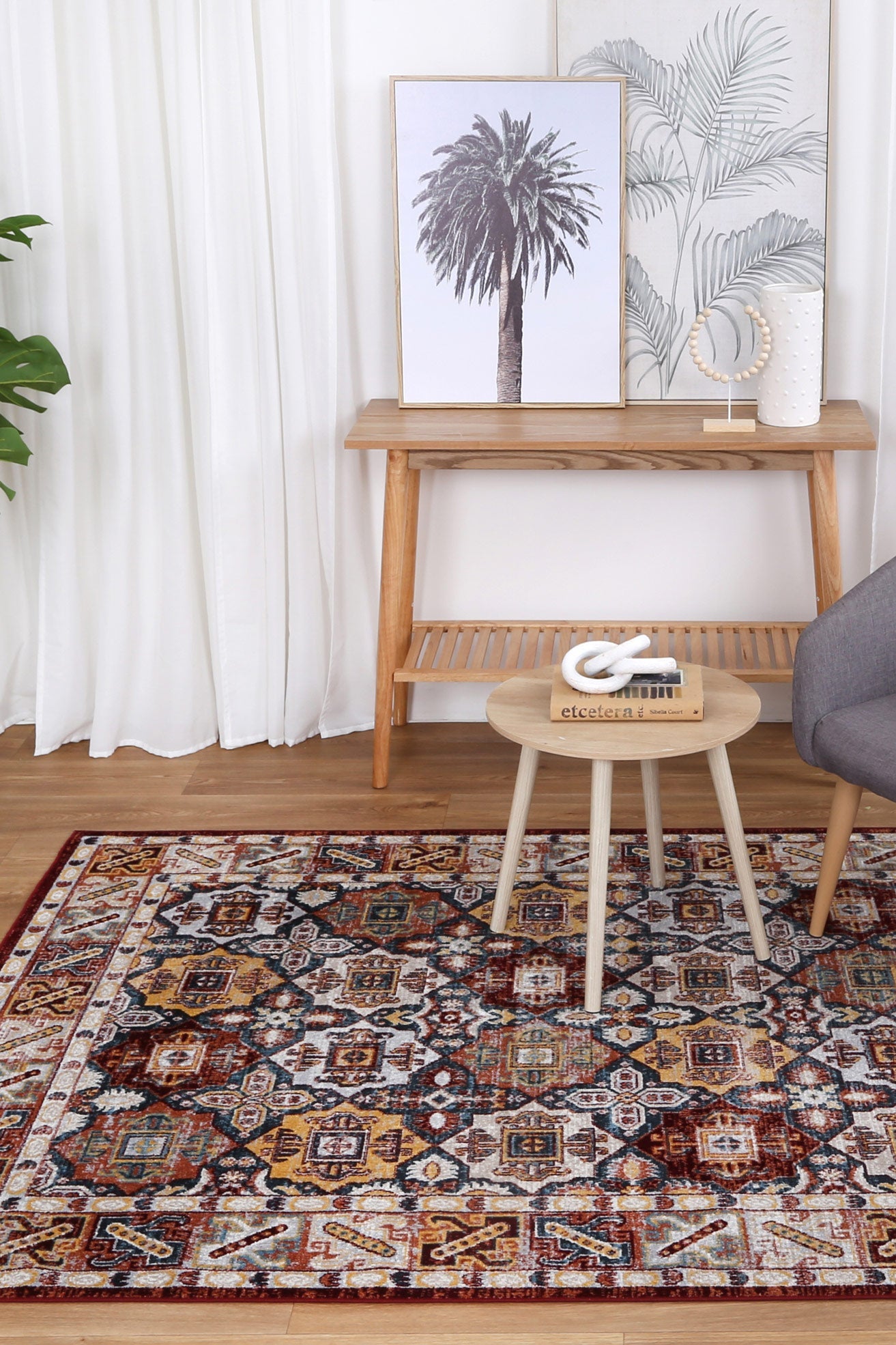 Limani Dalian Multi Traditional Soft Rug