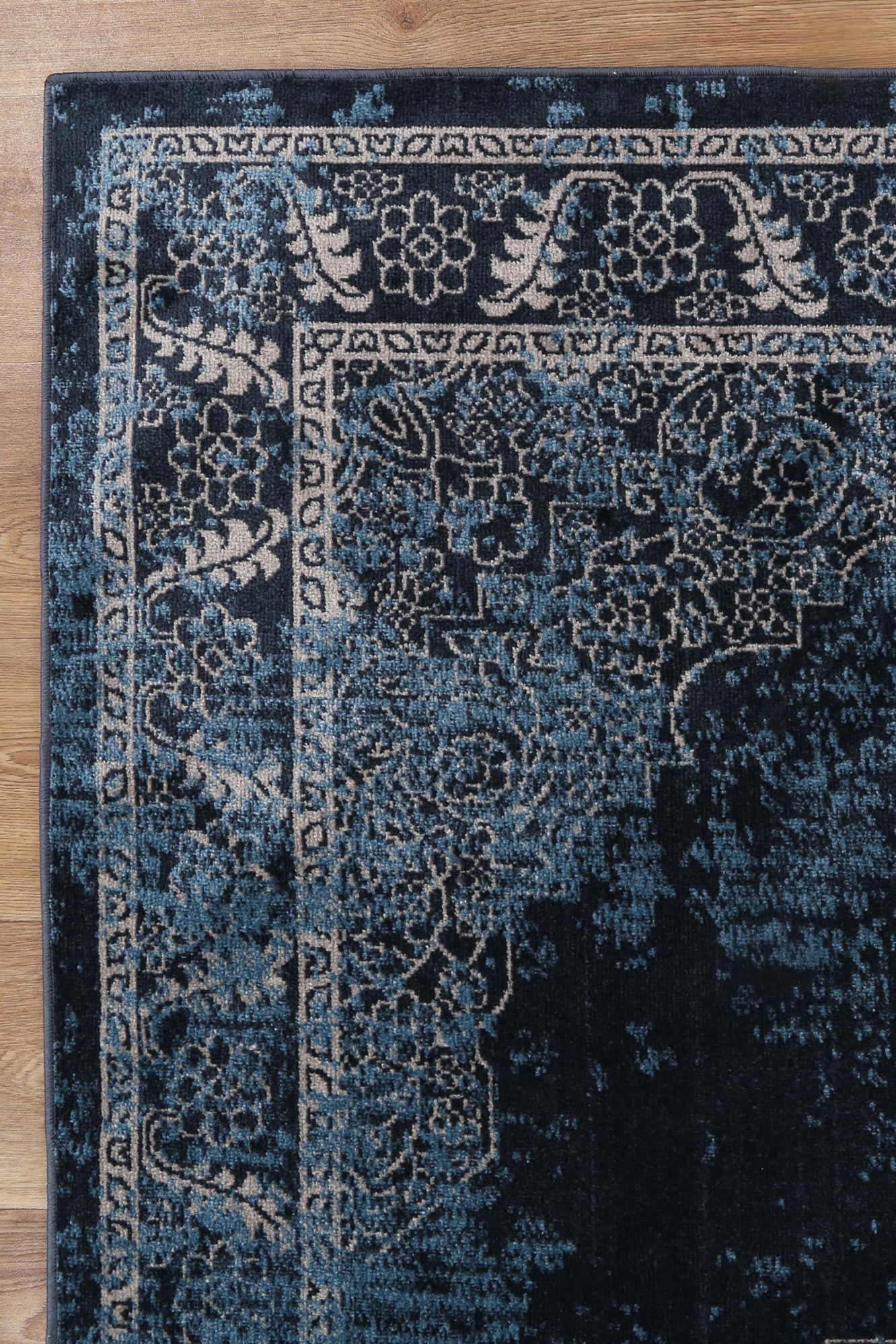 Limani Algeciras Blue Transitional Soft Rug