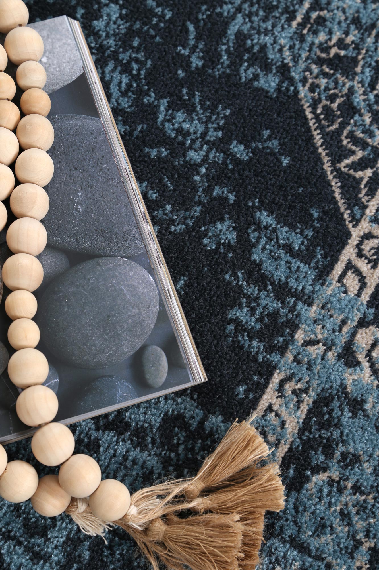 Limani Algeciras Blue Transitional Soft Rug