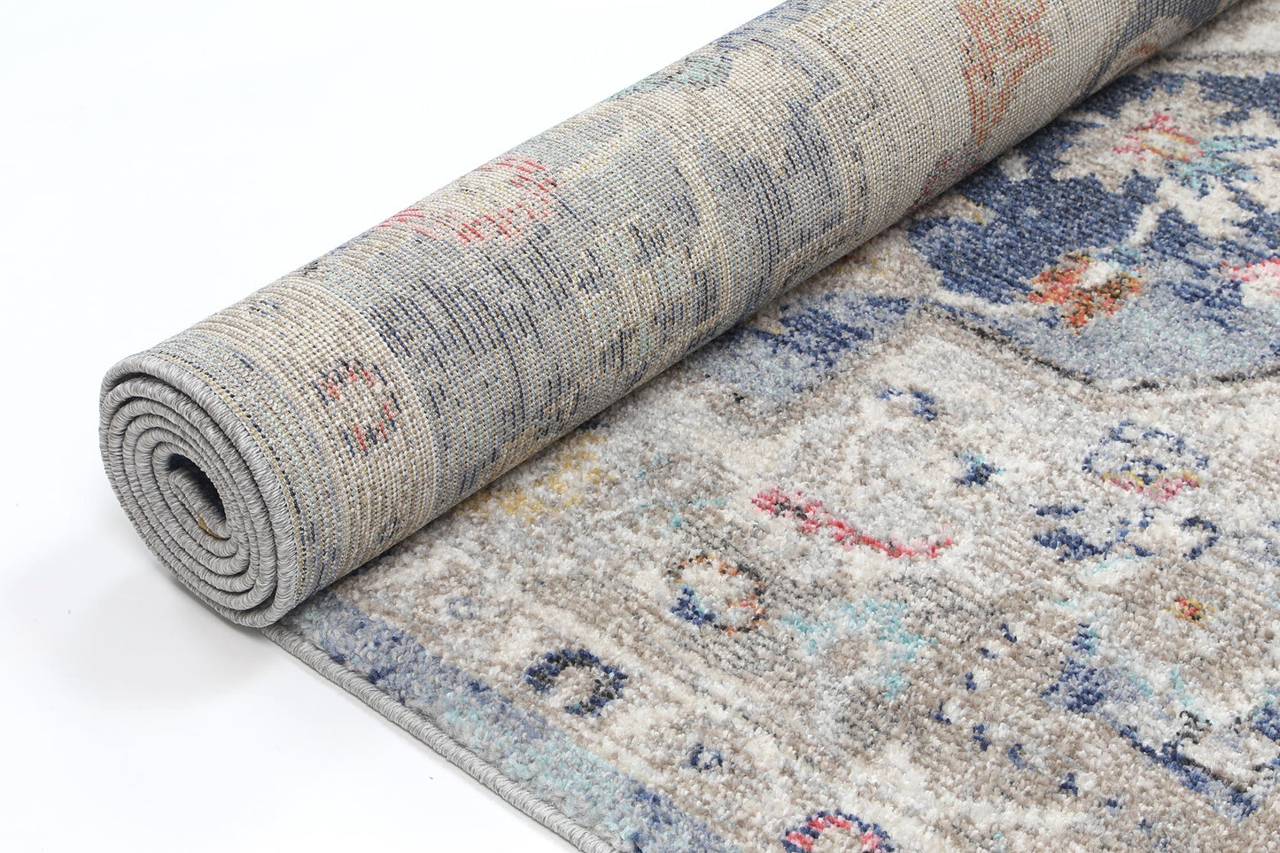 Alexander Transitional Navy Multi Rug - Nova Rugs