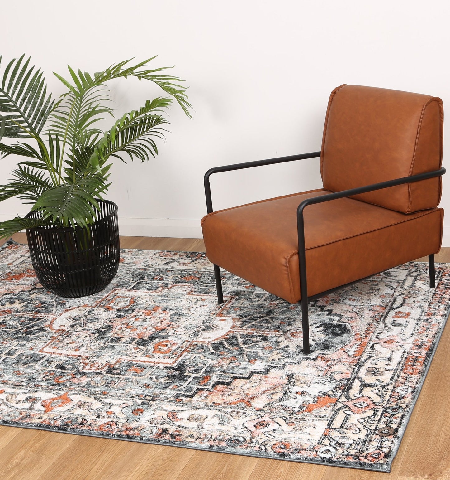 Anatolia Traditional Charcoal Rug - Nova Rugs