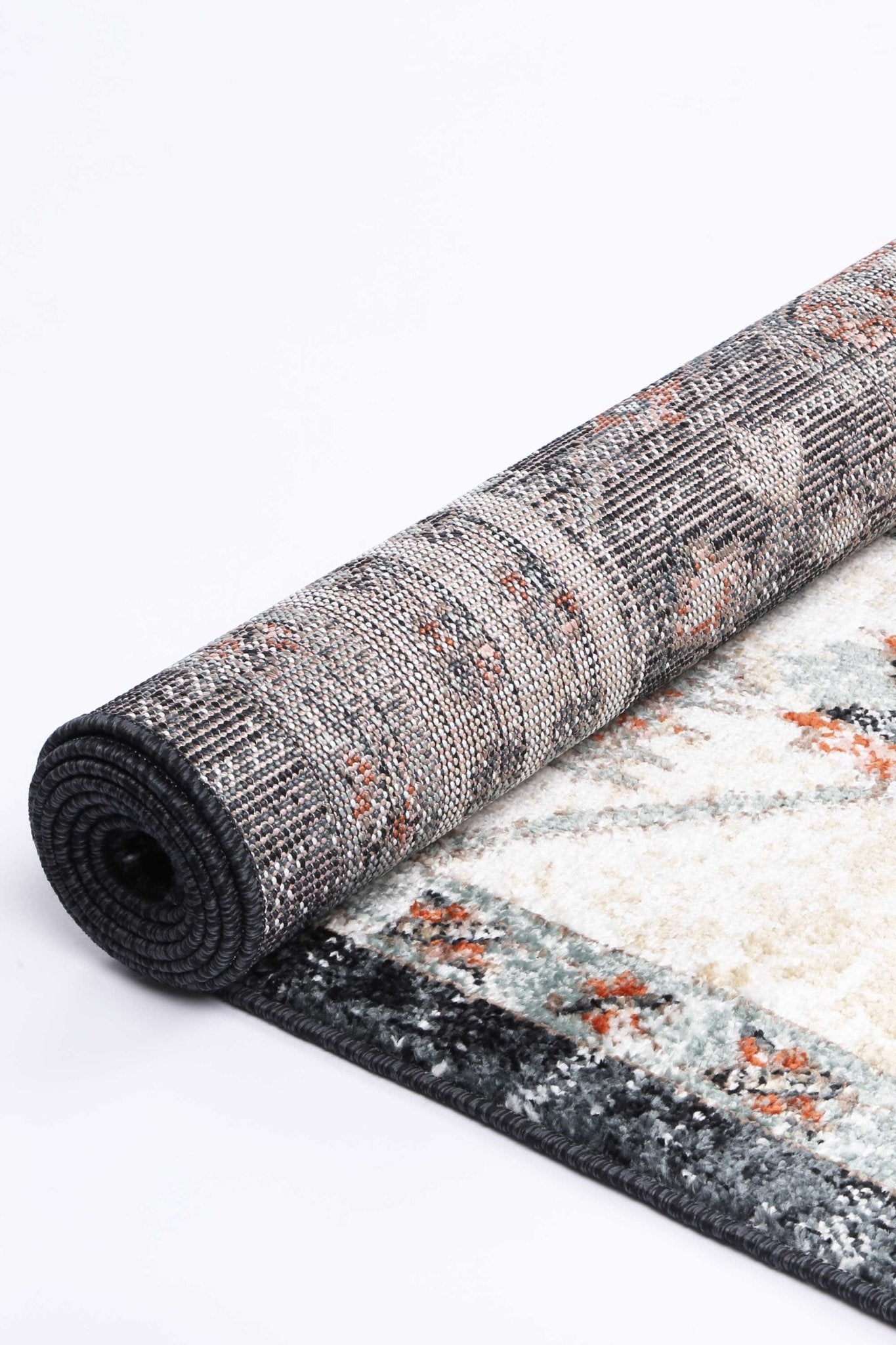 Anatolia Traditional Cream Black Rug - Nova Rugs
