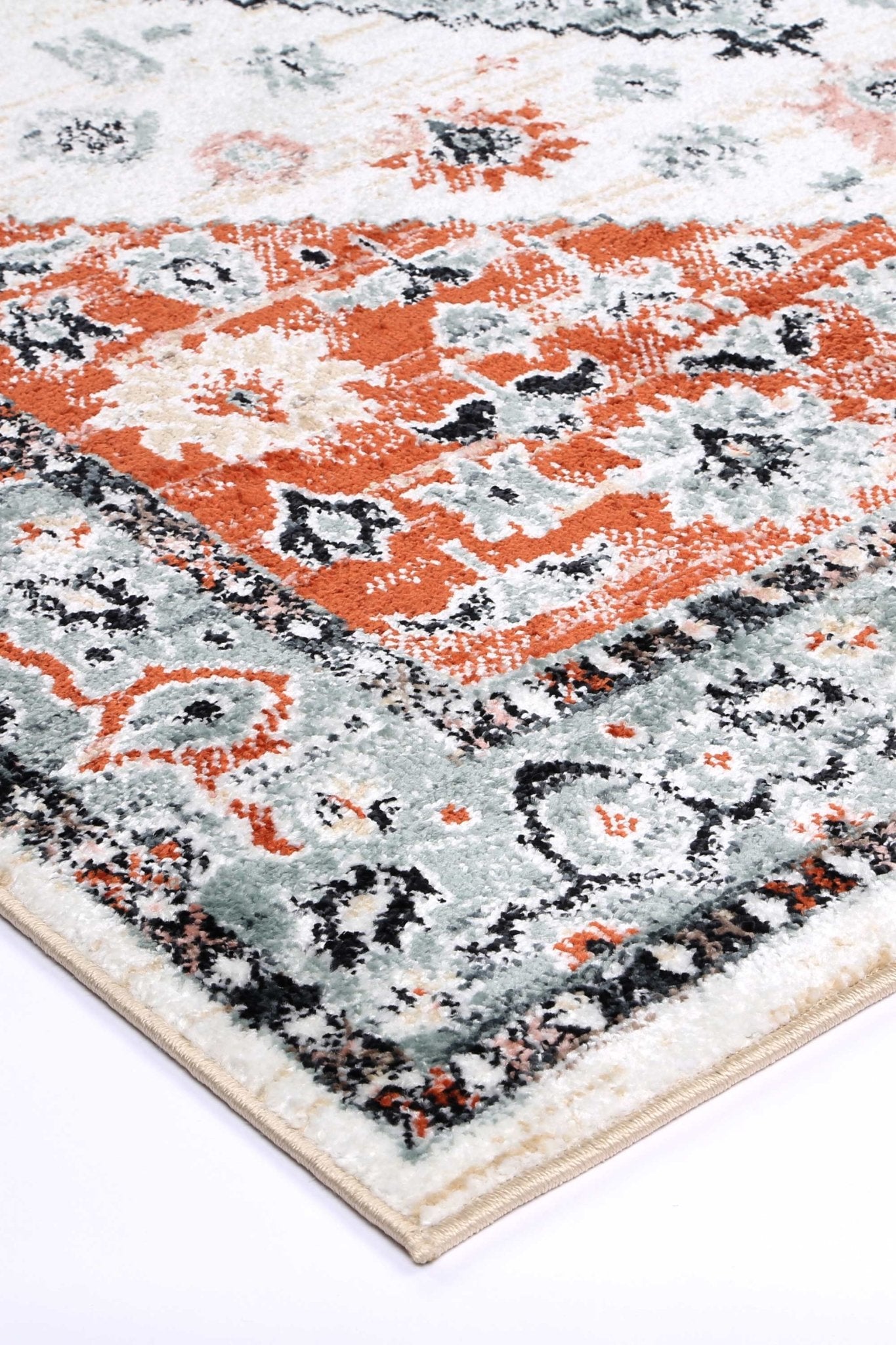 Anatolia Traditional Cream Terracotta Rug - Nova Rugs