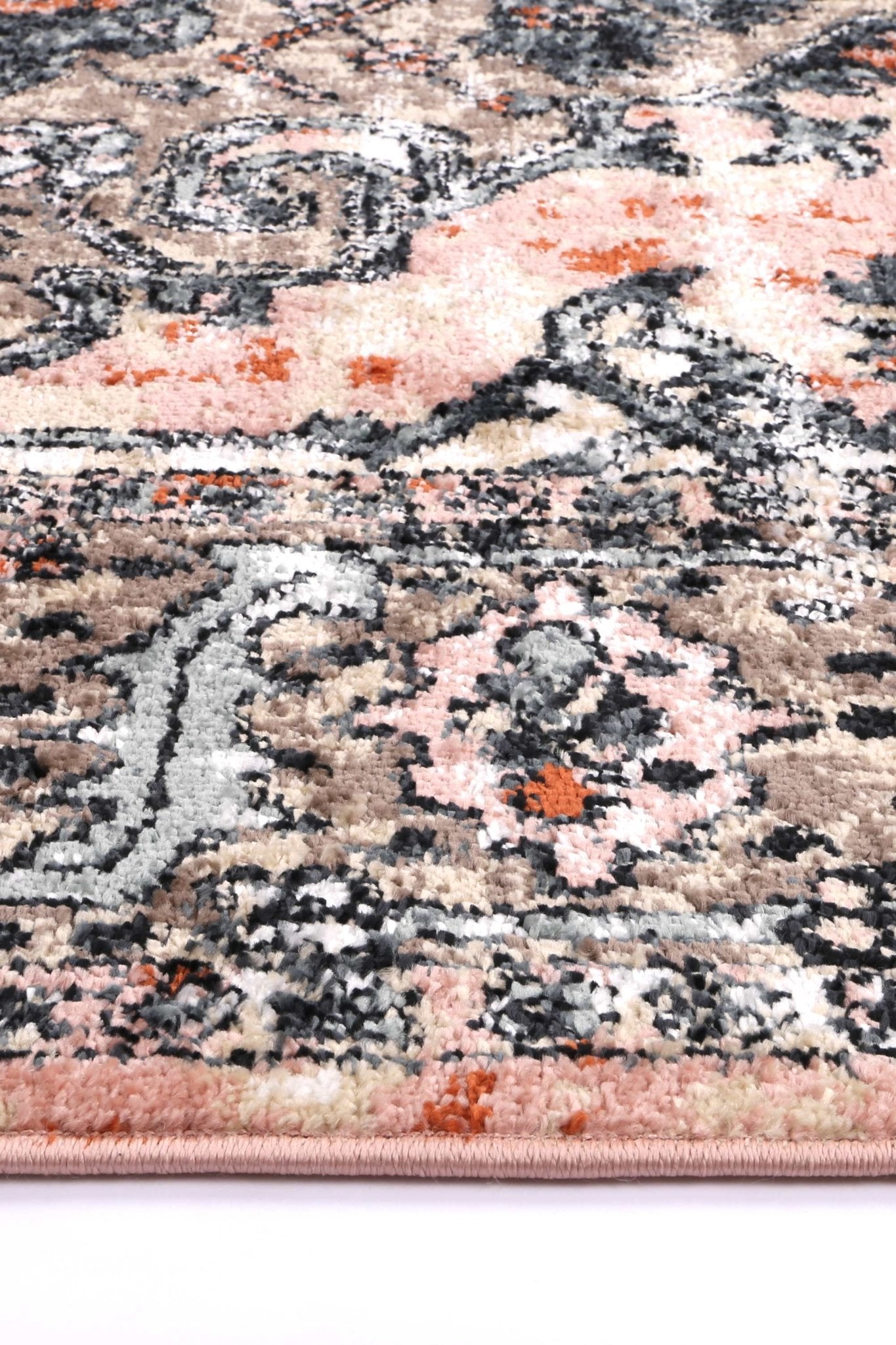 Anatolia Traditional Terracotta Cream Rug - Nova Rugs