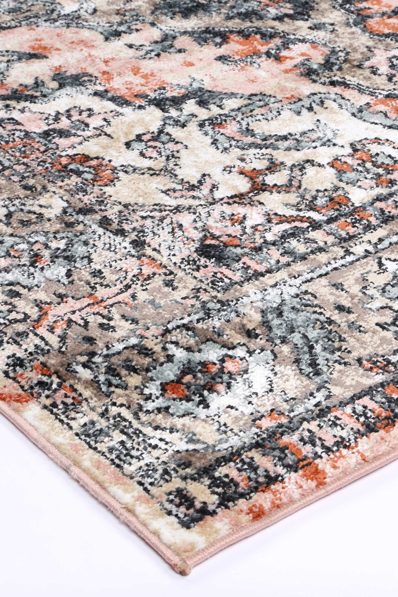 Anatolia Traditional Terracotta Cream Rug - Nova Rugs