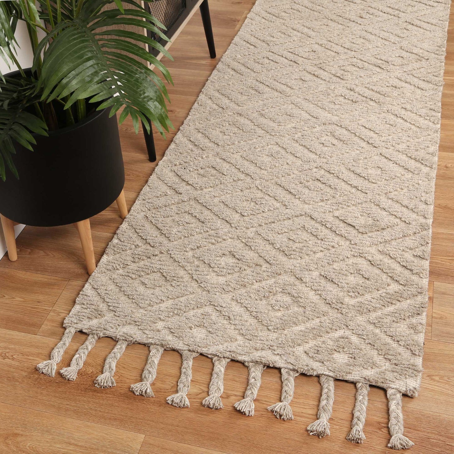 Ash Akanksha Hand-Tufted Wool-Blend Runner - Nova Rugs