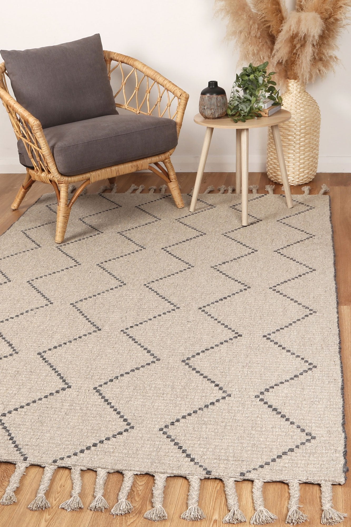 Ash Samira Hand-Tufted Wool-Blend Rug - Nova Rugs