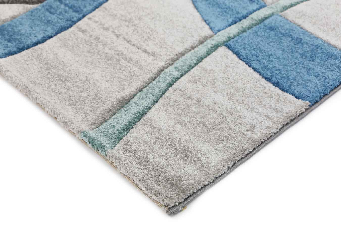 Astin Modern Rug, Blue - Nova Rugs
