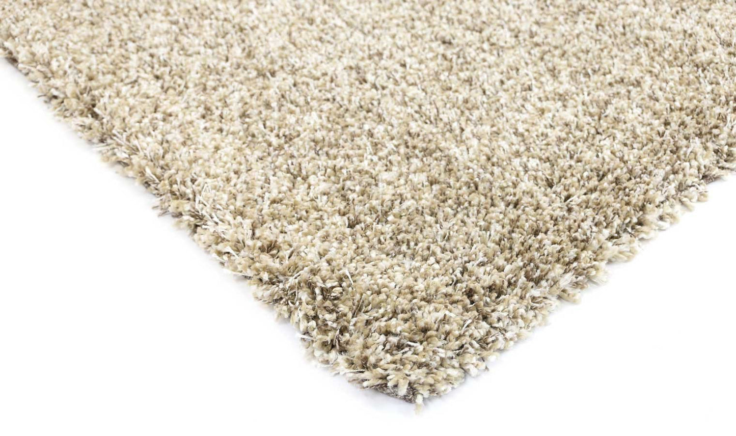 Austin Plush Latte Shaggy Rug - Nova Rugs