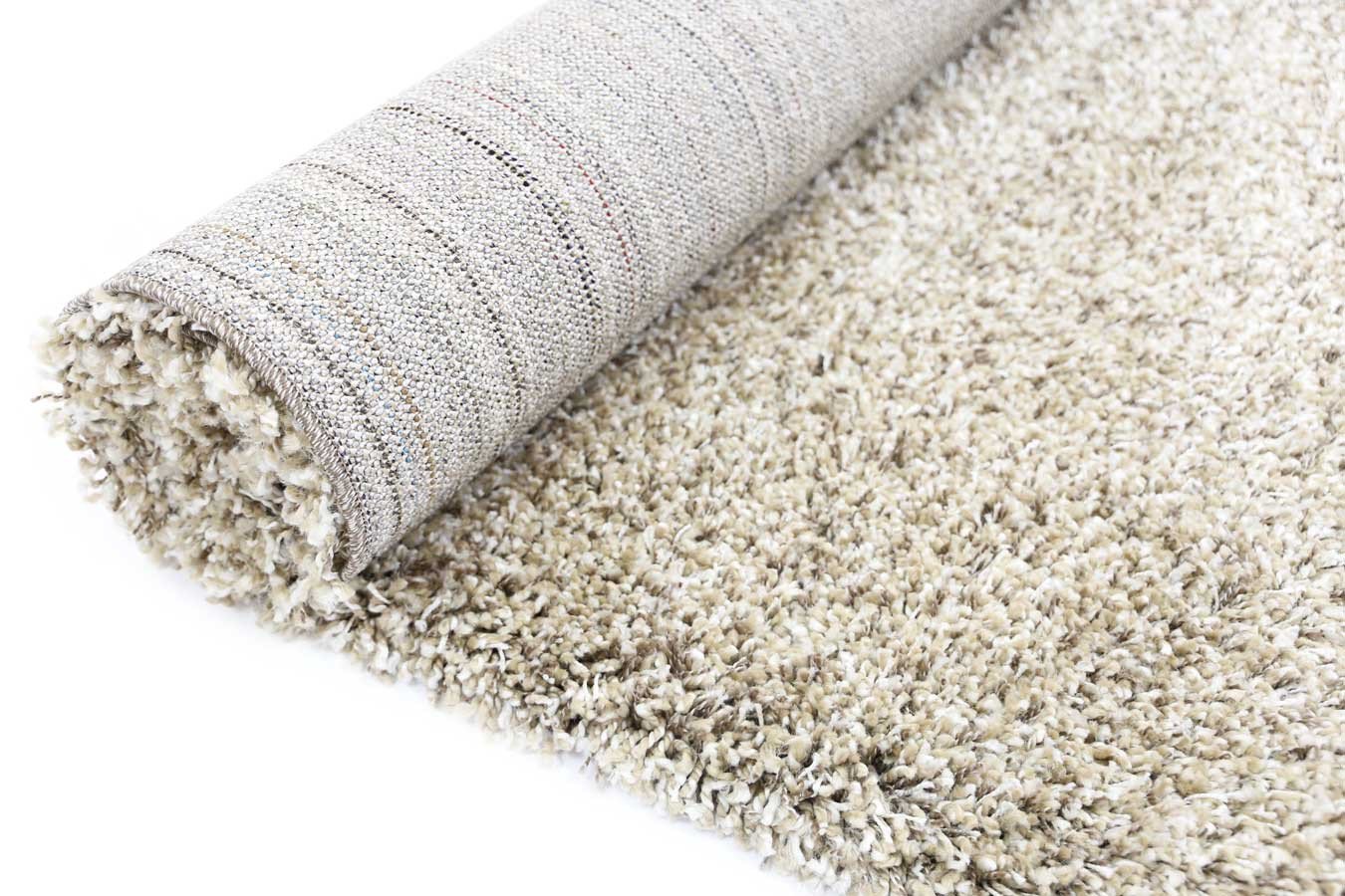 Austin Plush Latte Shaggy Rug - Nova Rugs