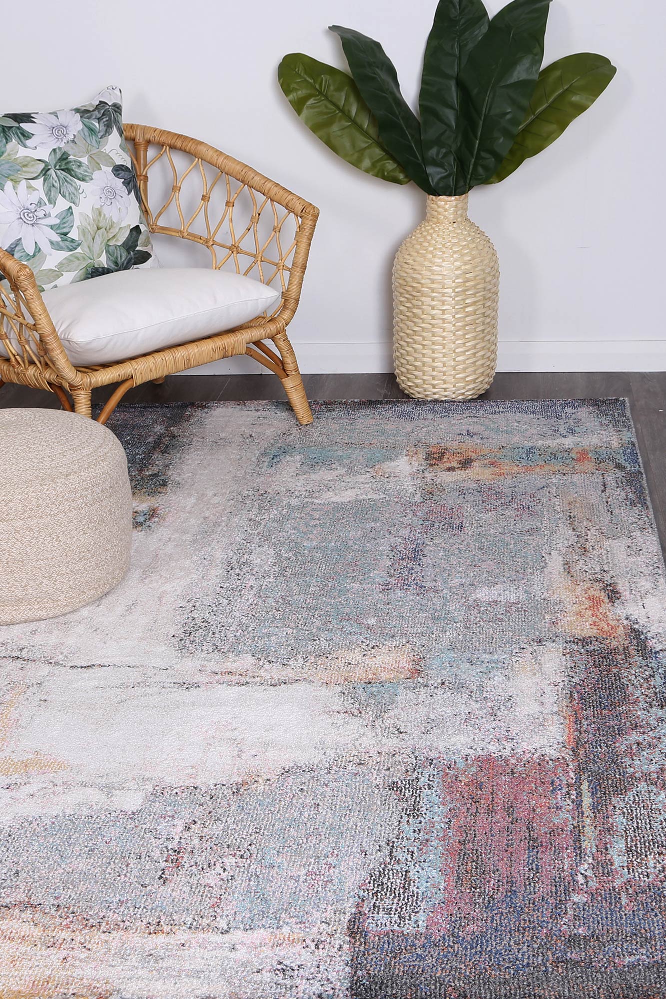 Aveza Abstract Grey Rug - Nova Rugs