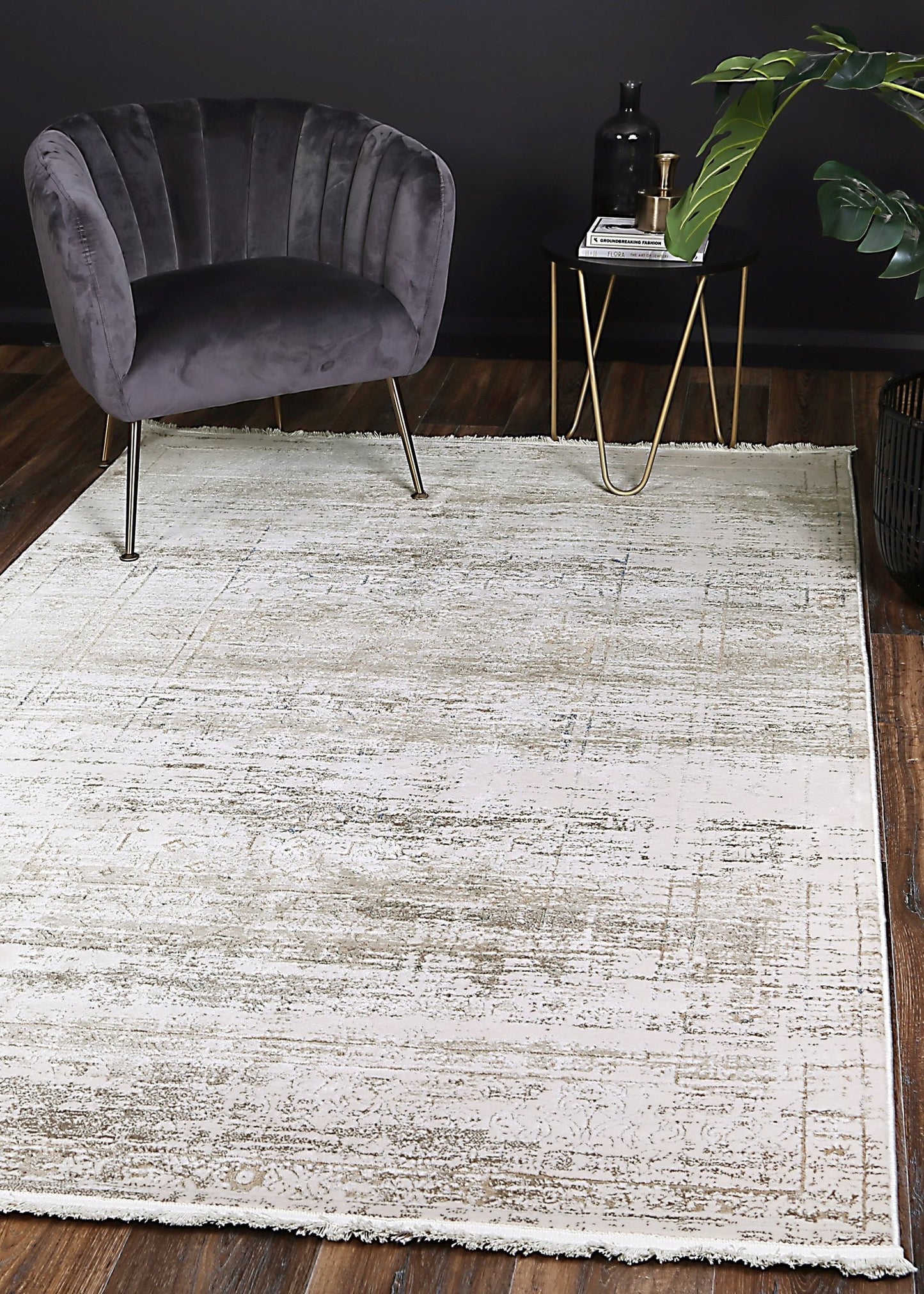 Beige Halbot Power-Loomed Rug - Nova Rugs