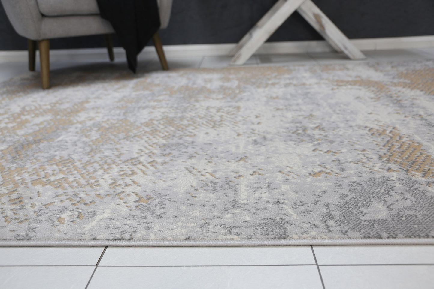Beige & Light Grey Elise Abstract Rug - Nova Rugs