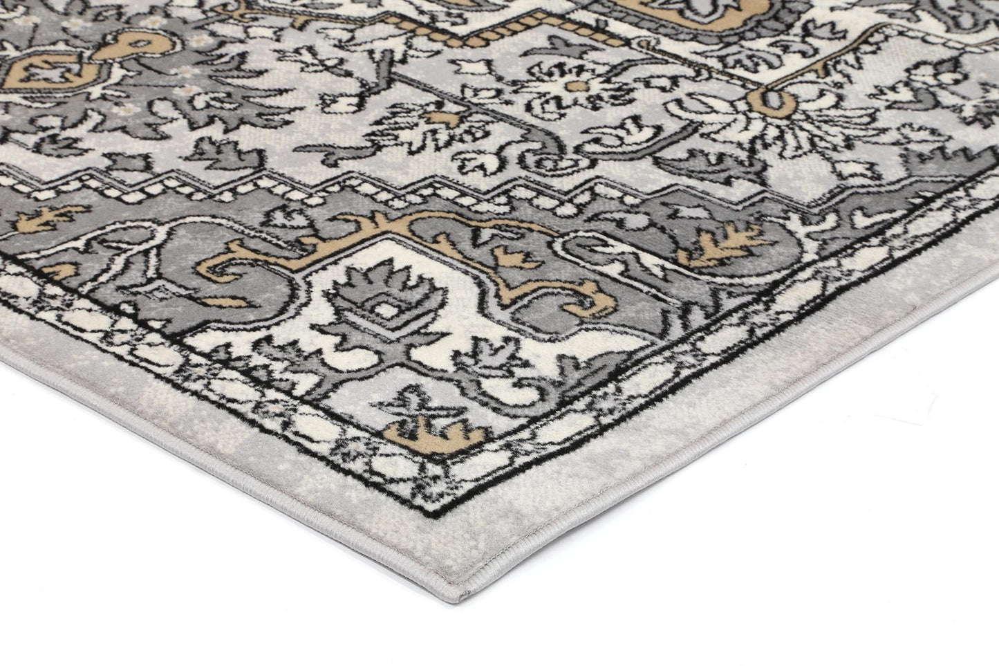 Beige & Light Grey Elise Art Deco Rug - Nova Rugs