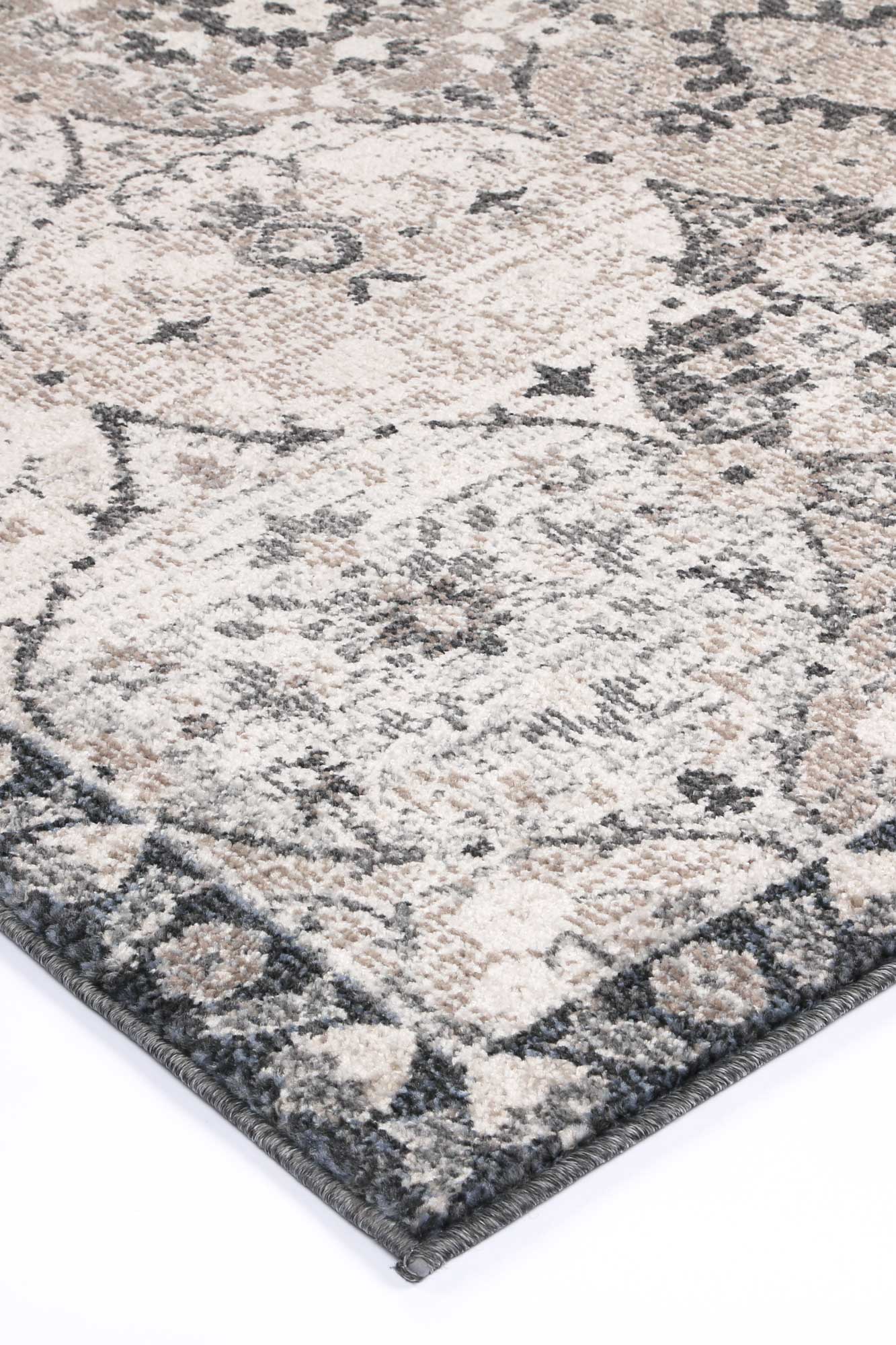 Berker Grey Power-Loomed Rug - Nova Rugs