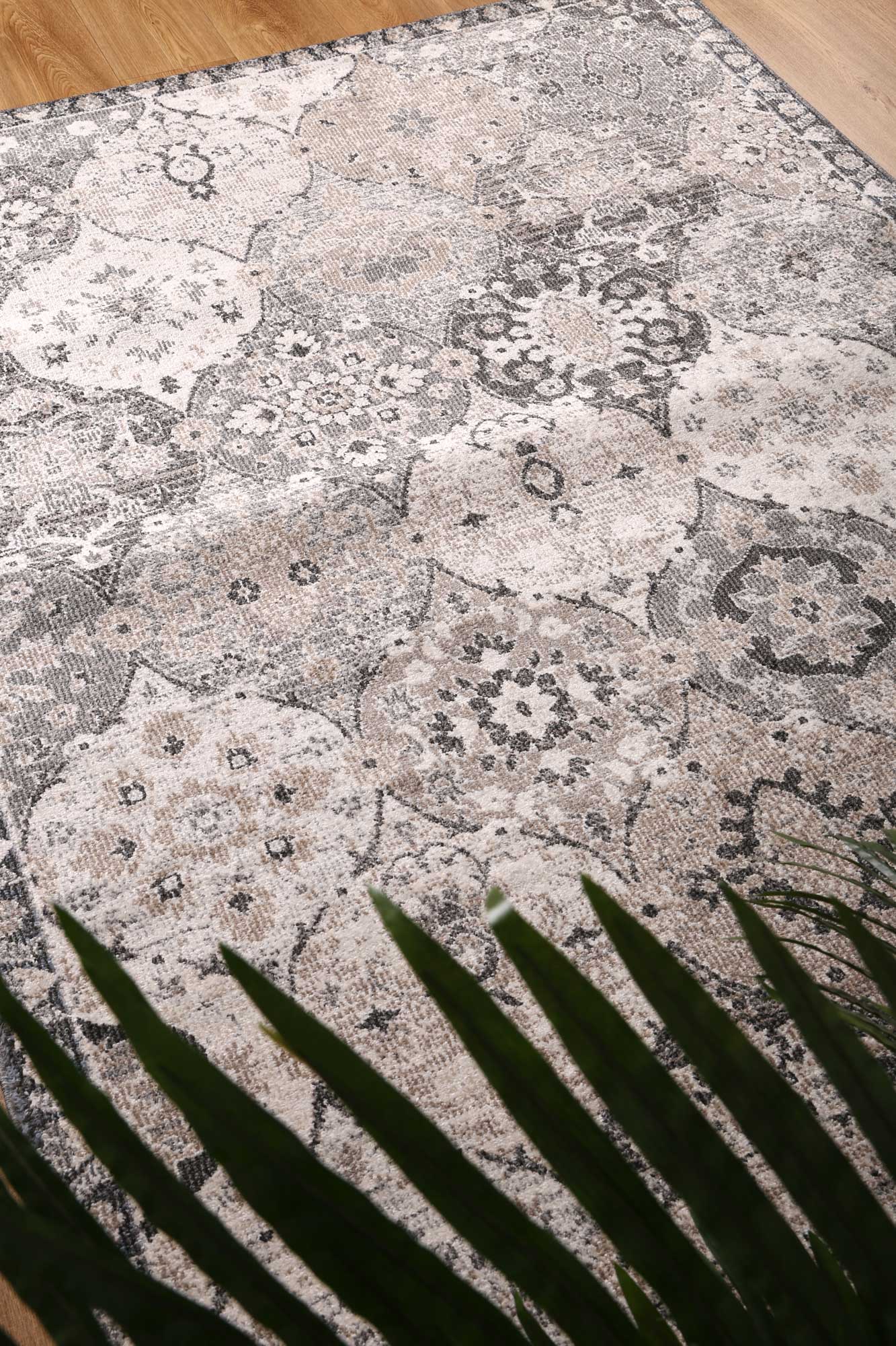 Berker Grey Power-Loomed Rug - Nova Rugs