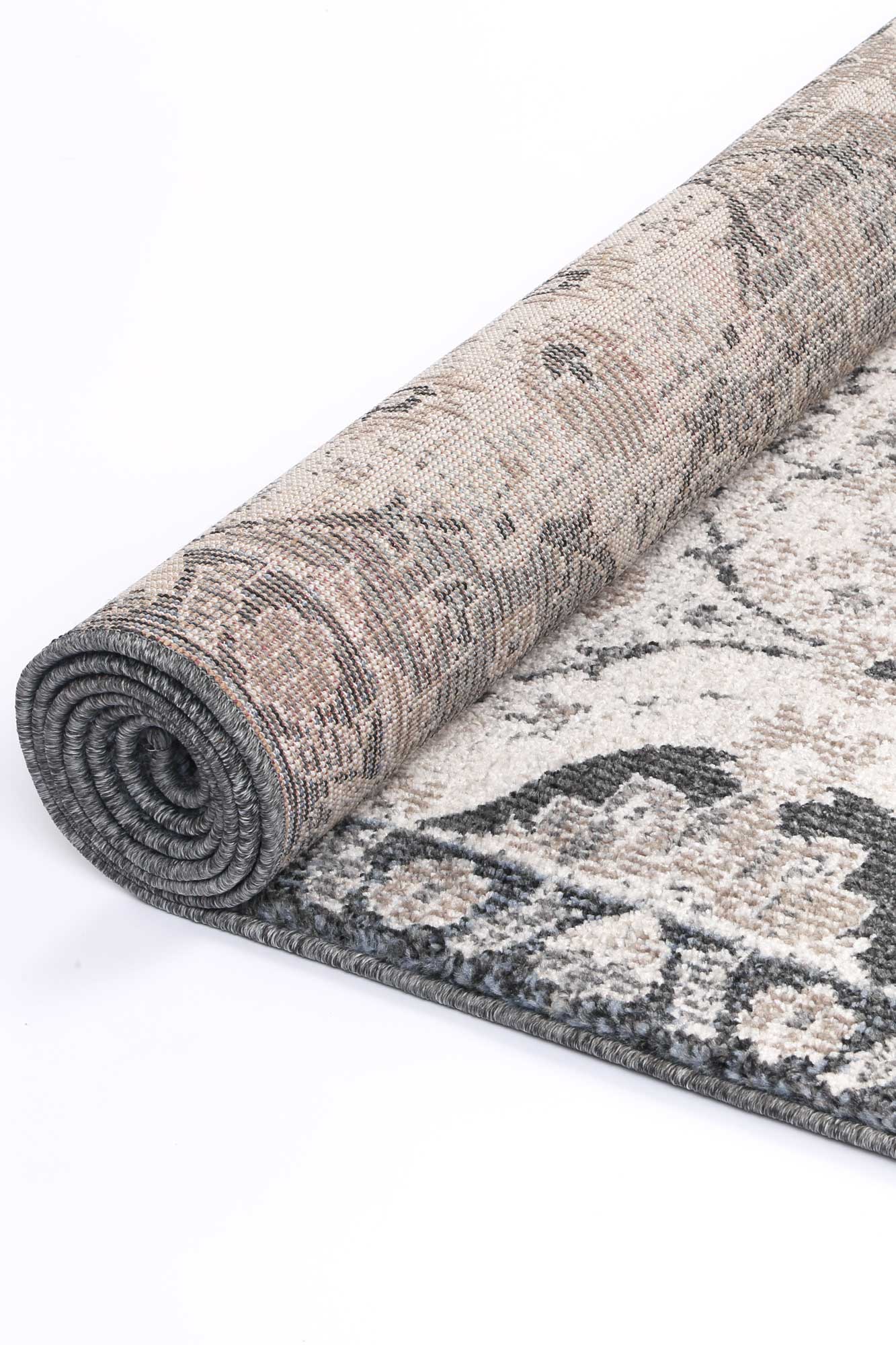 Berker Grey Power-Loomed Rug - Nova Rugs
