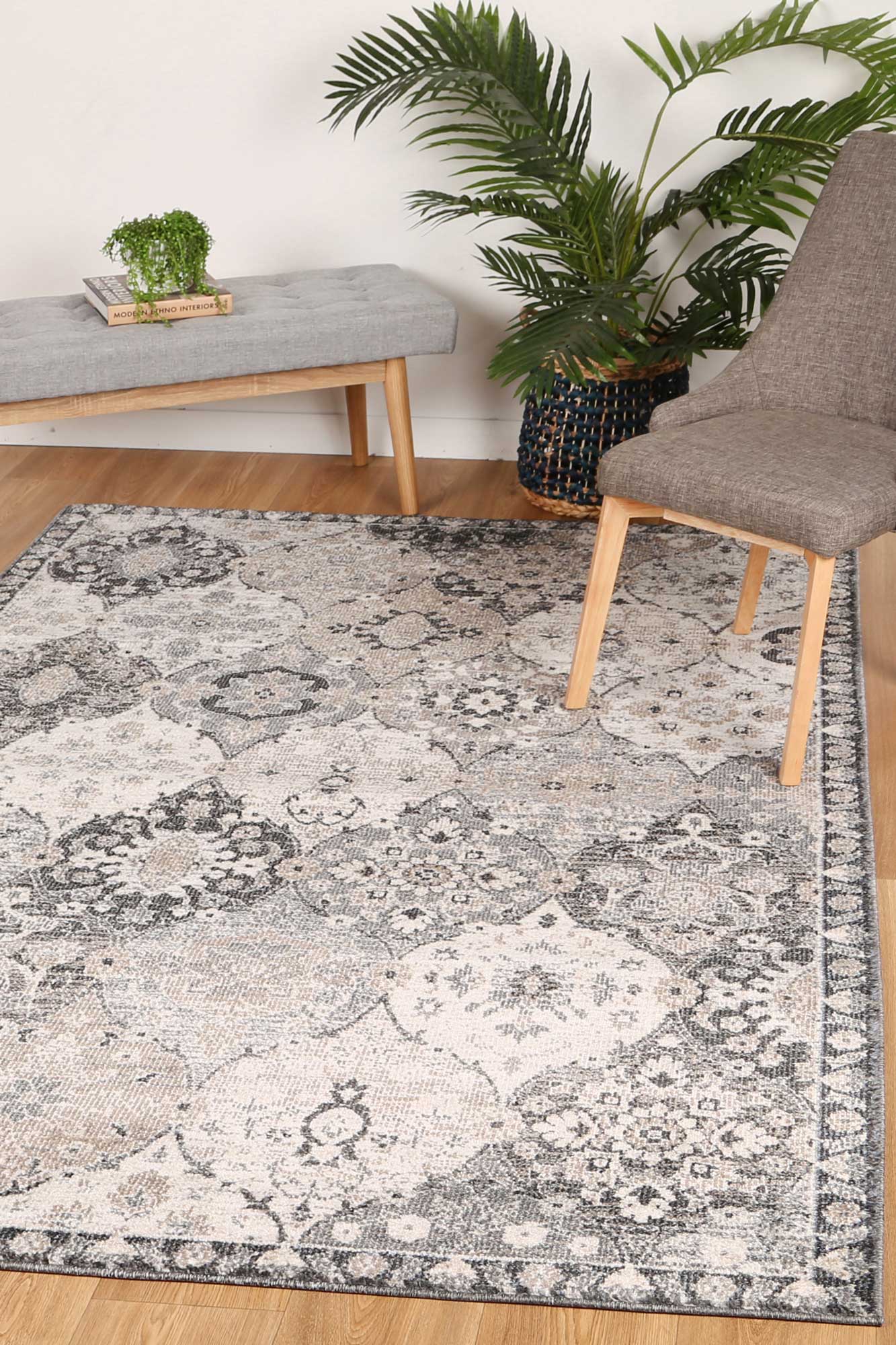 Berker Grey Power-Loomed Rug - Nova Rugs