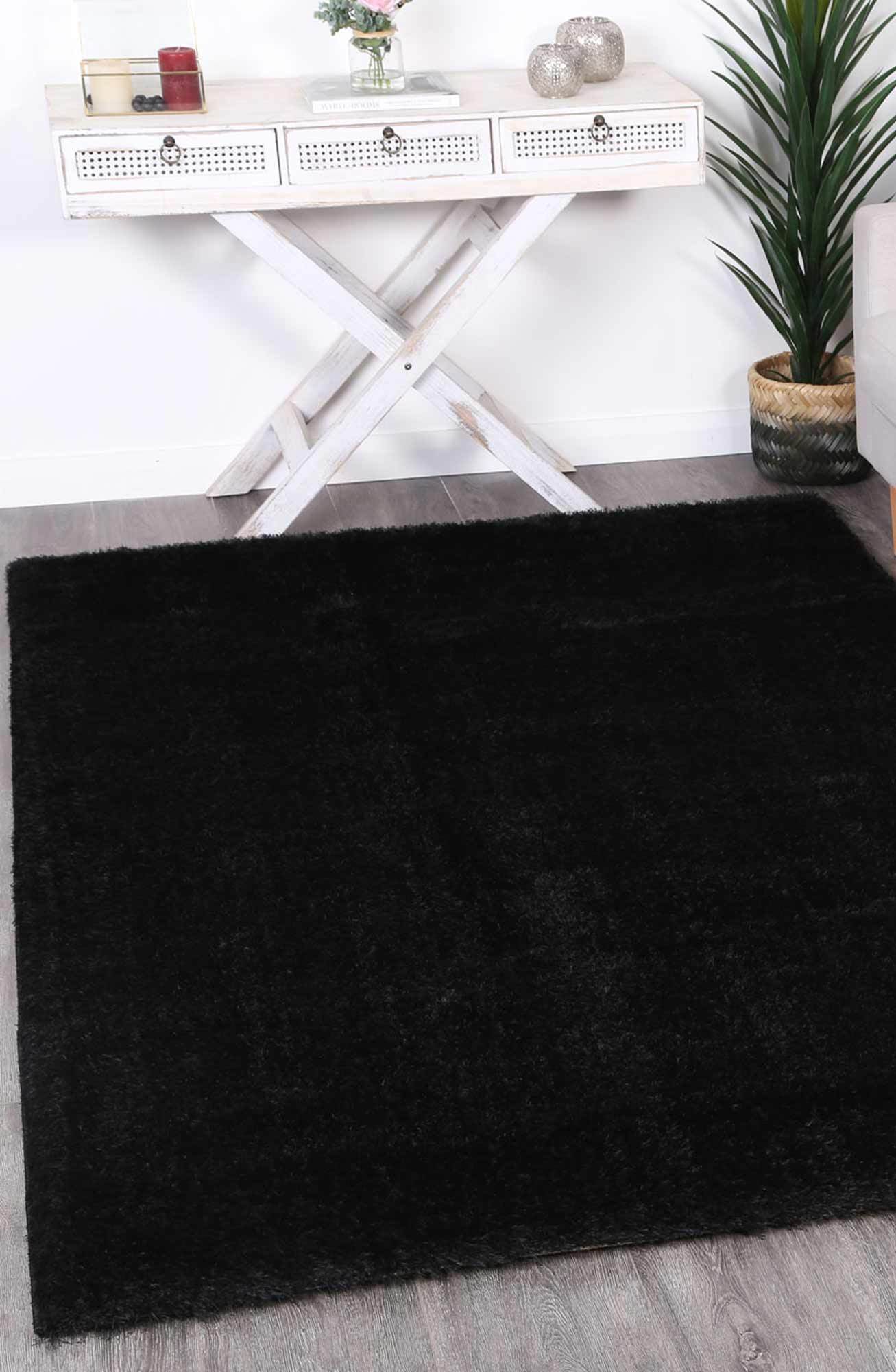 Black Eden Soft Shag Rug - Nova Rugs