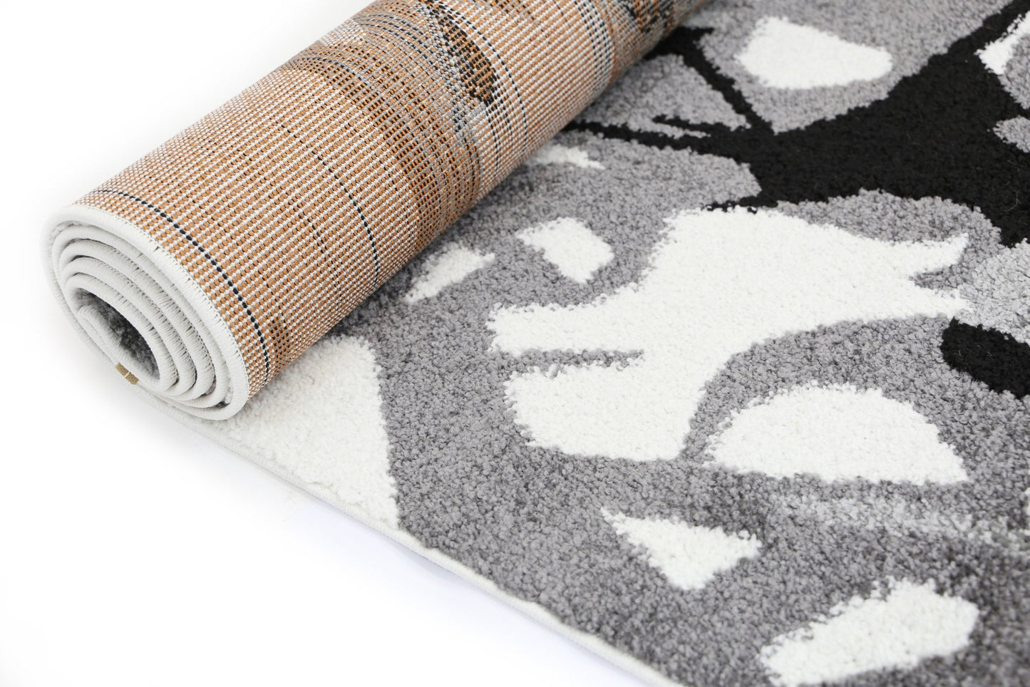 Black & Grey Pablo Abstract Splash Rug - Nova Rugs