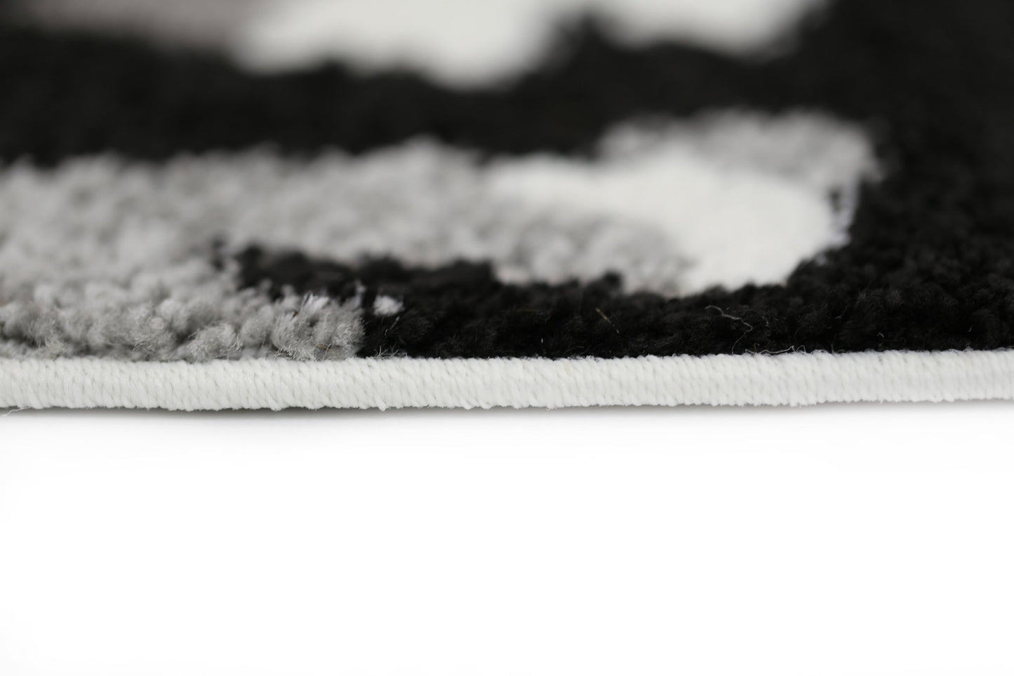 Black & Grey Pablo Abstract Splash Rug - Nova Rugs