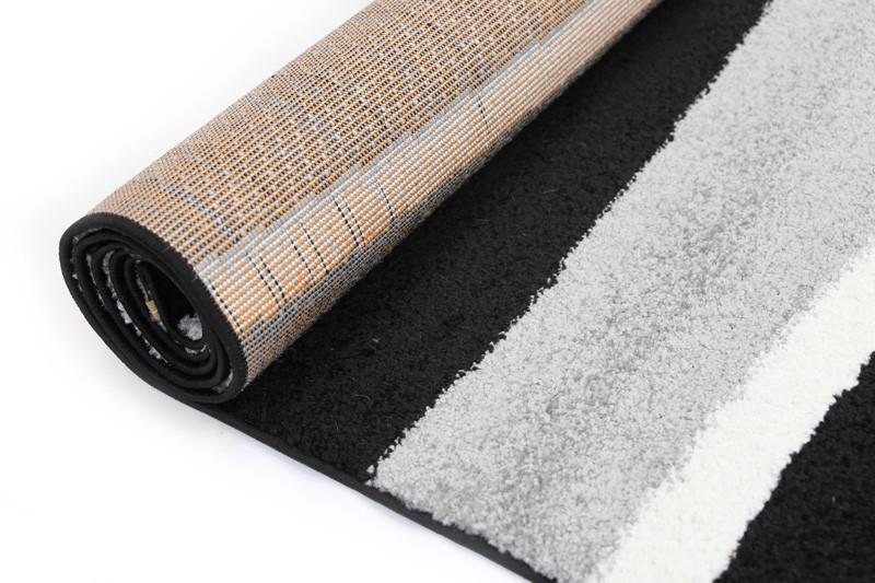 Black & Grey Pablo Waves Rug - Nova Rugs