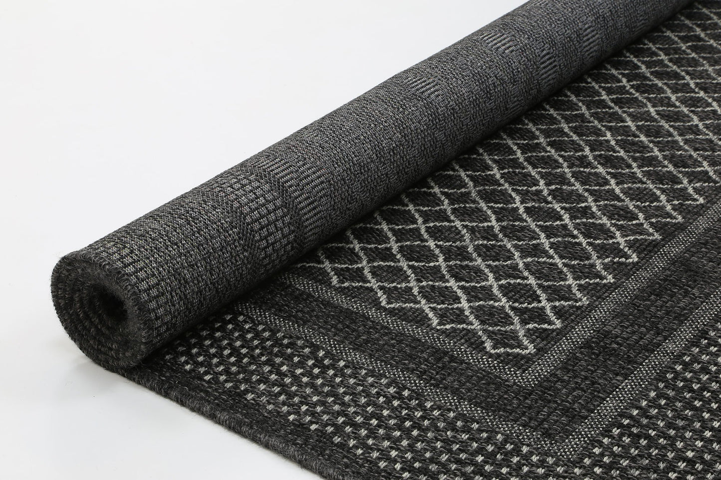 Black & Grey Polo Hedy Patio - Nova Rugs