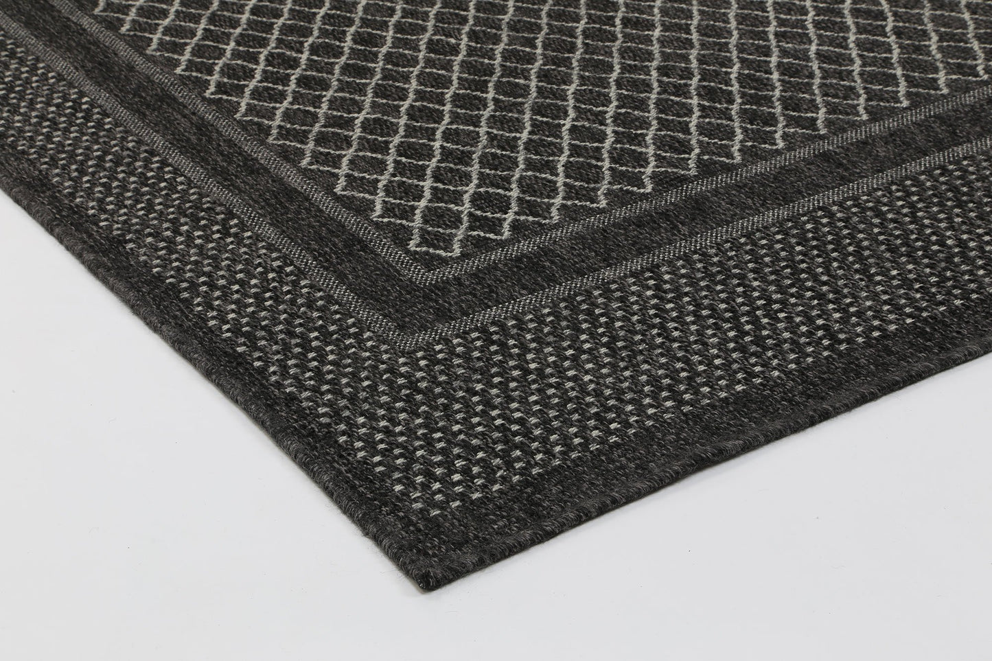 Black & Grey Polo Hedy Patio - Nova Rugs