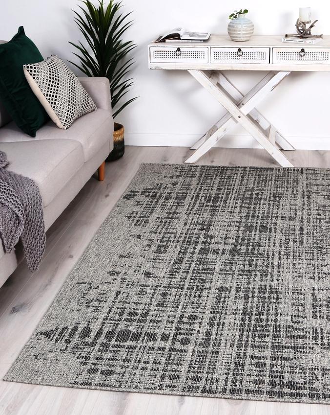 Black & Grey Polo Kailani Patio - Nova Rugs
