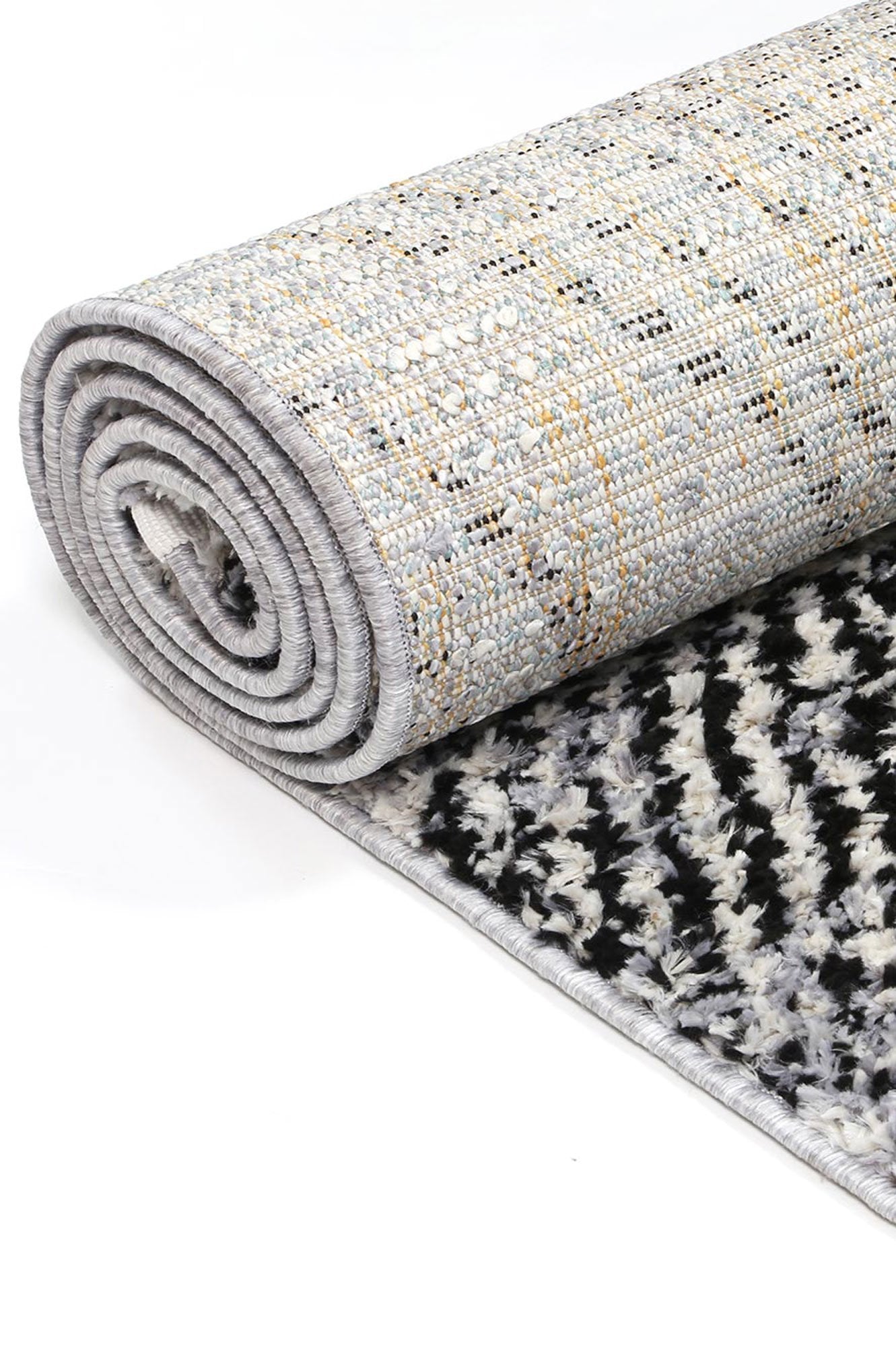 Black Myk Geometric Rug - Nova Rugs