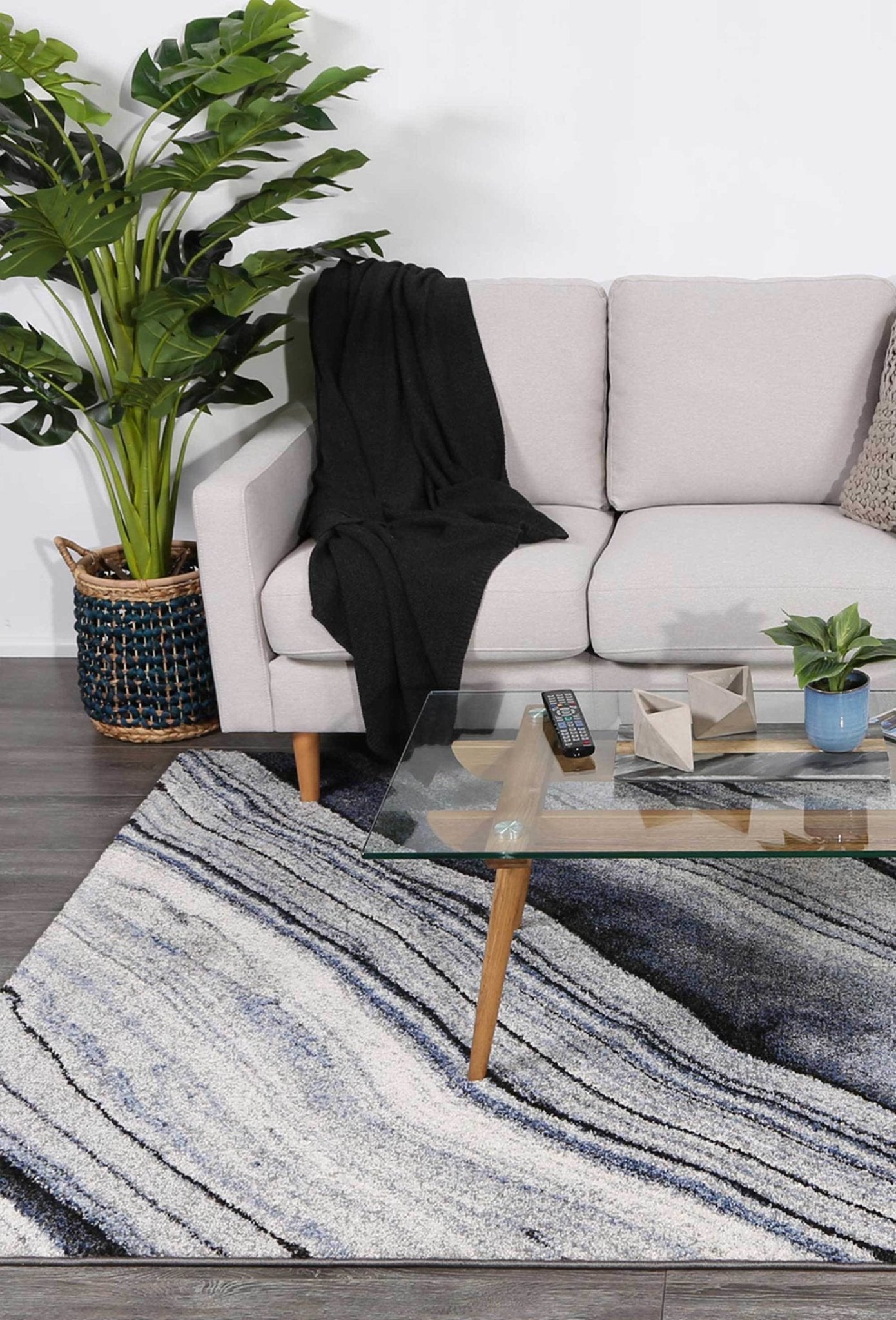Blue Drift Boston Rug - Nova Rugs