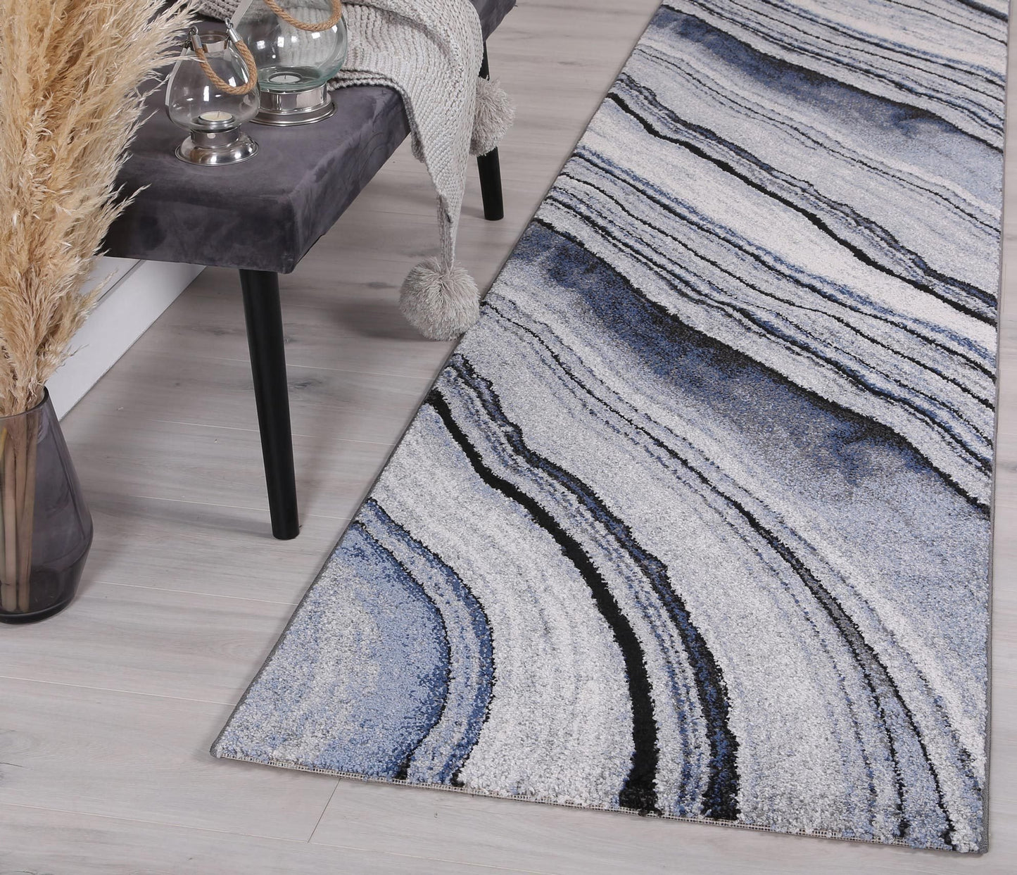 Blue Drift Boston Rug - Nova Rugs