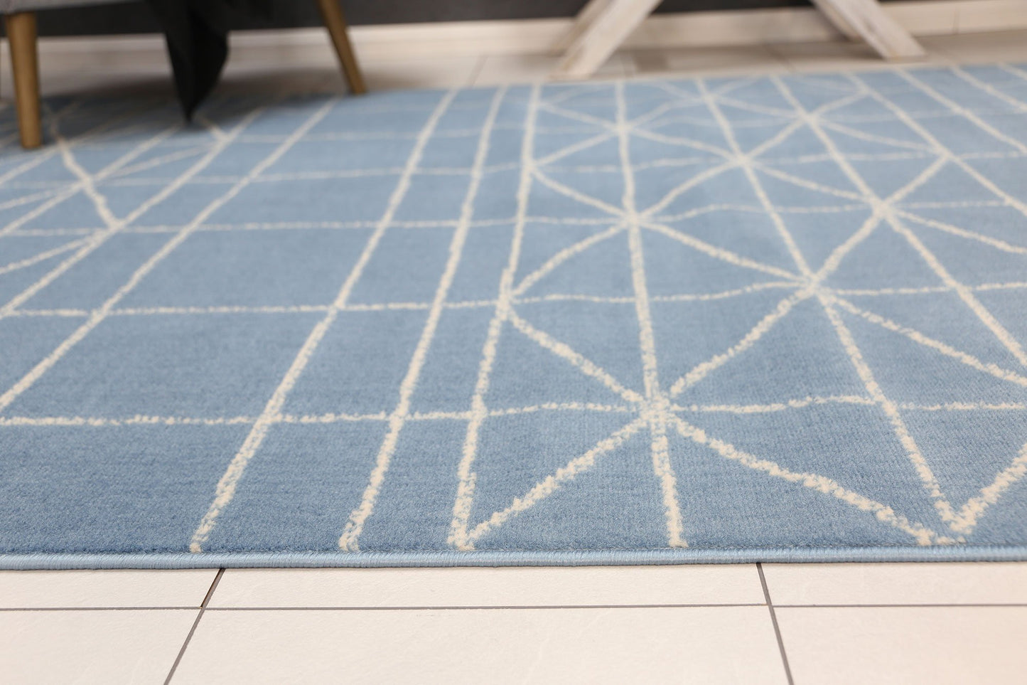 Blue Elise Sketch Rug - Nova Rugs