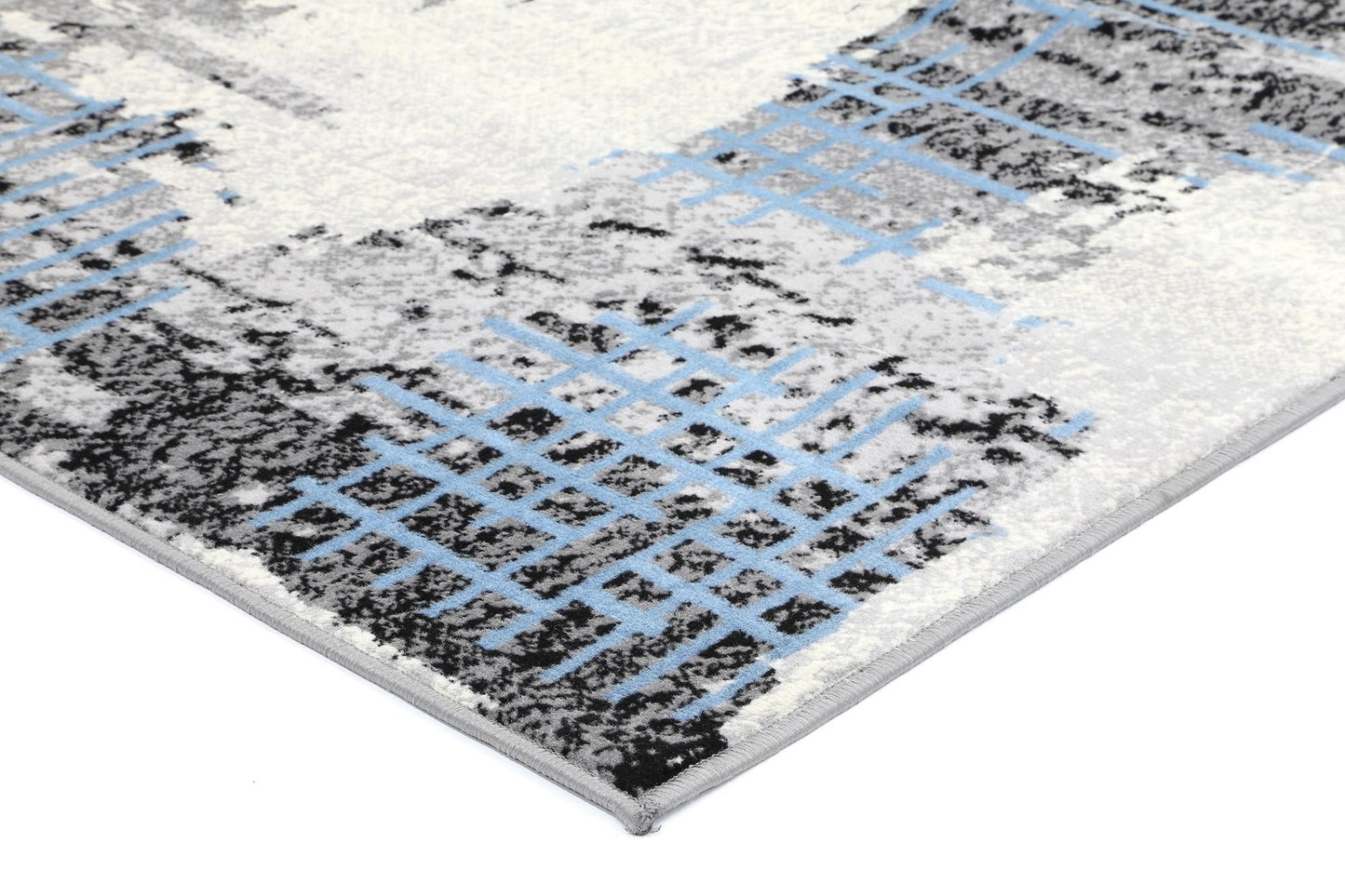 Blue & Grey Elise Abstract Rug - Nova Rugs