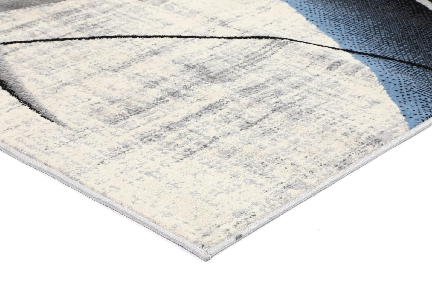 Blue & Grey Elise Tunnel Rug - Nova Rugs