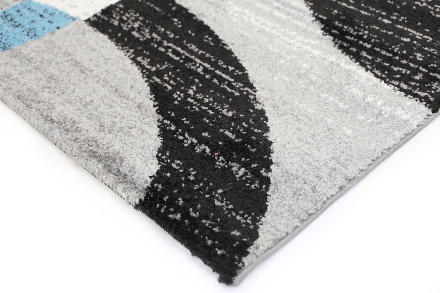 Blue & Grey Pablo Circles Rug - Nova Rugs